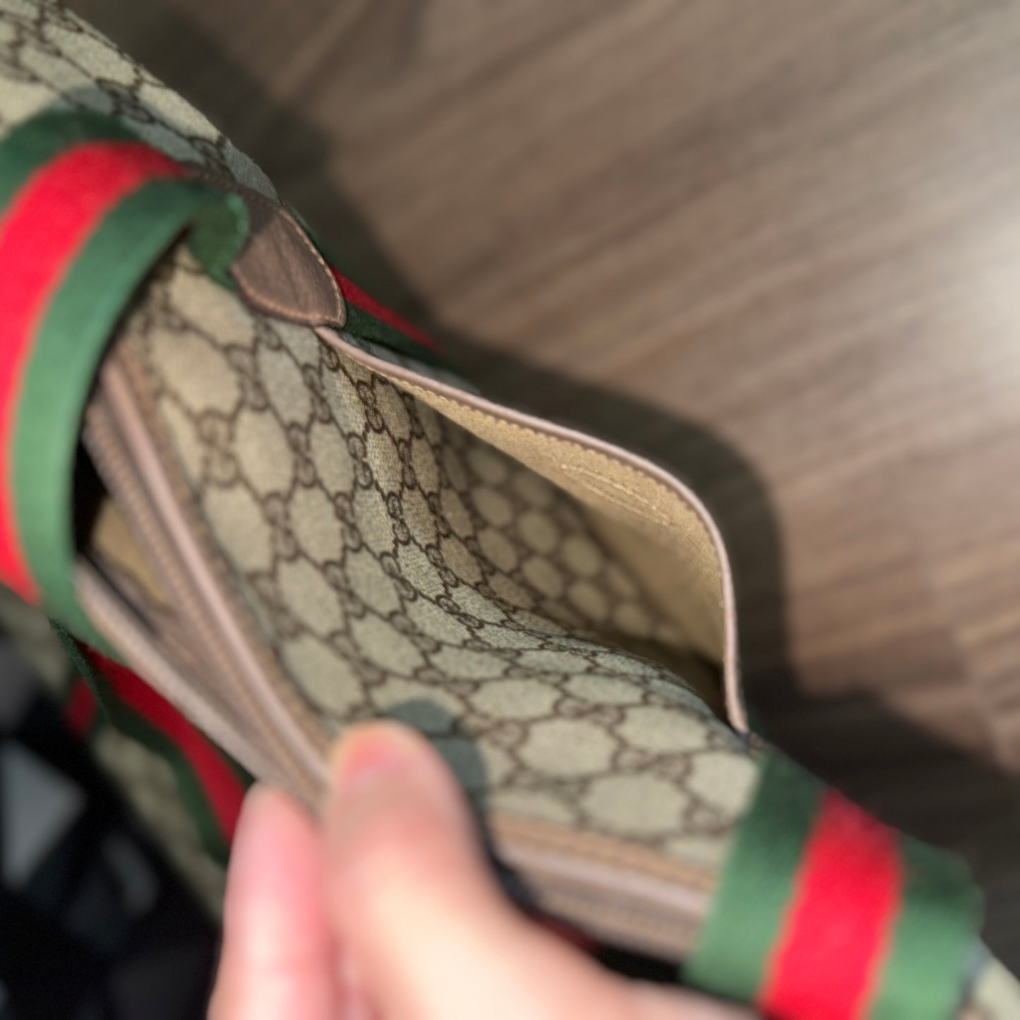 Gucci XL Sherry Line Tote Bag