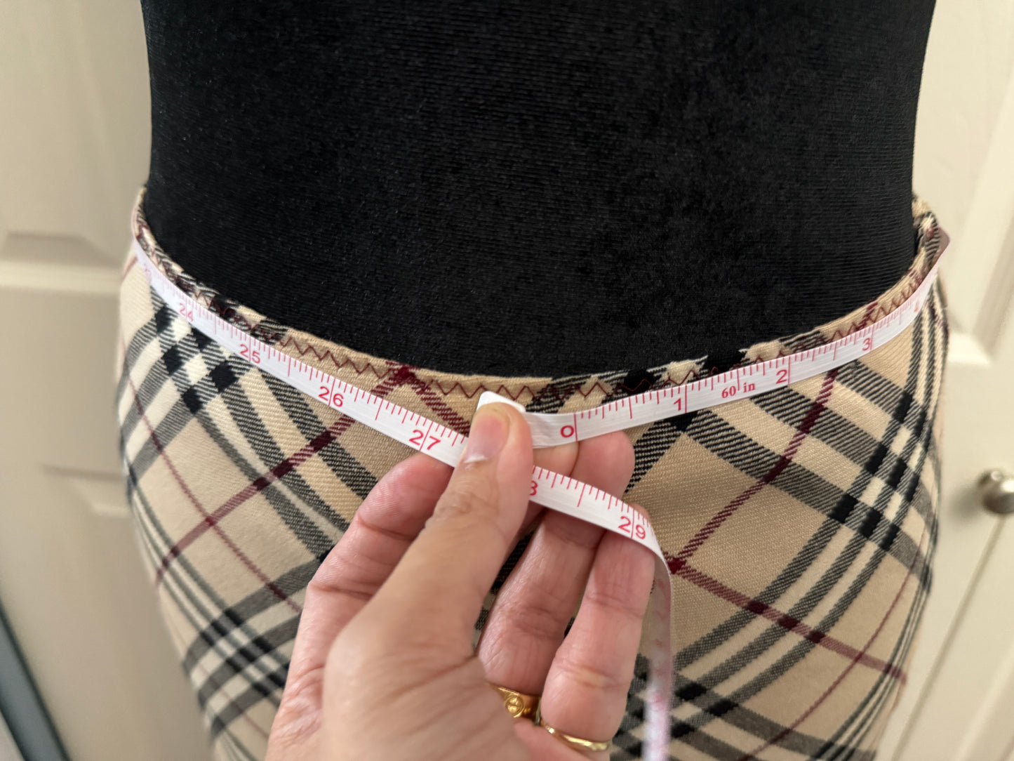 Burberry Blue Label Plaid Skirt