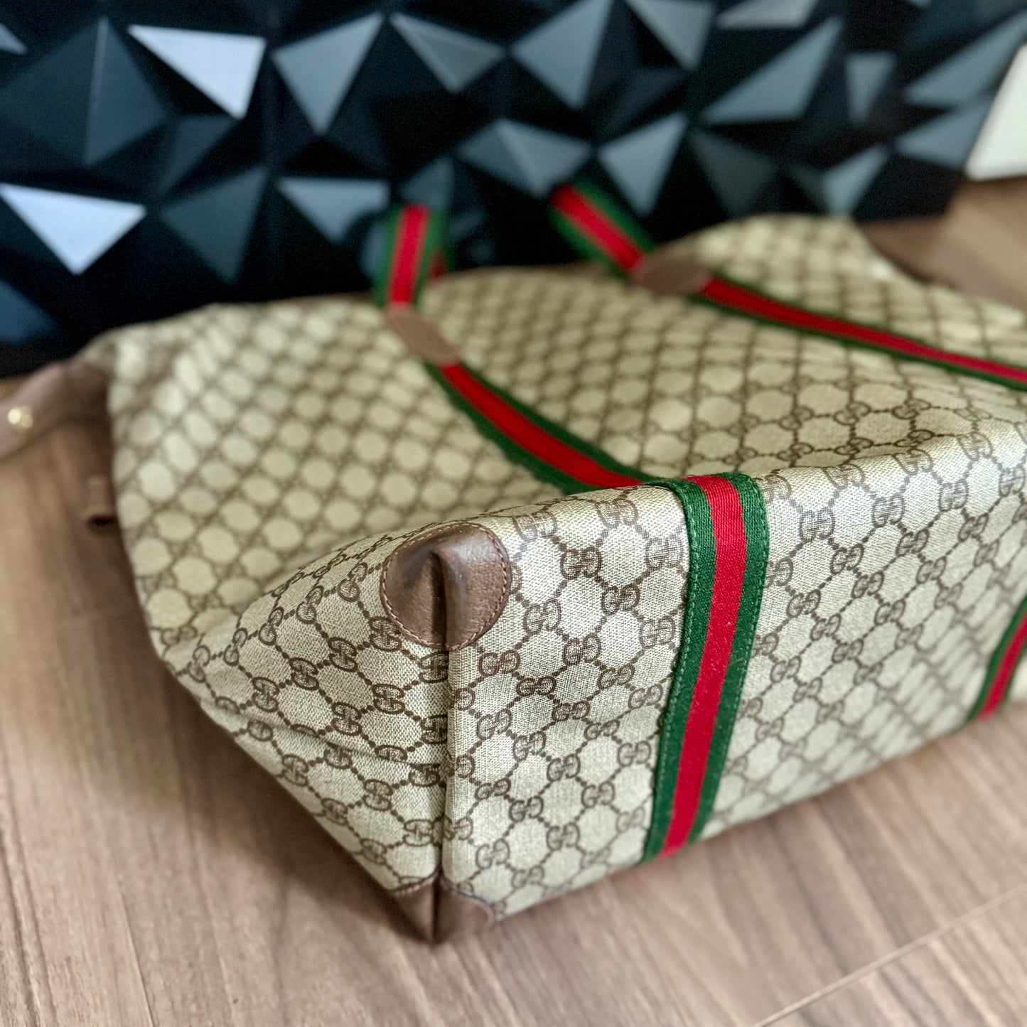 Gucci XL Sherry Line Tote Bag