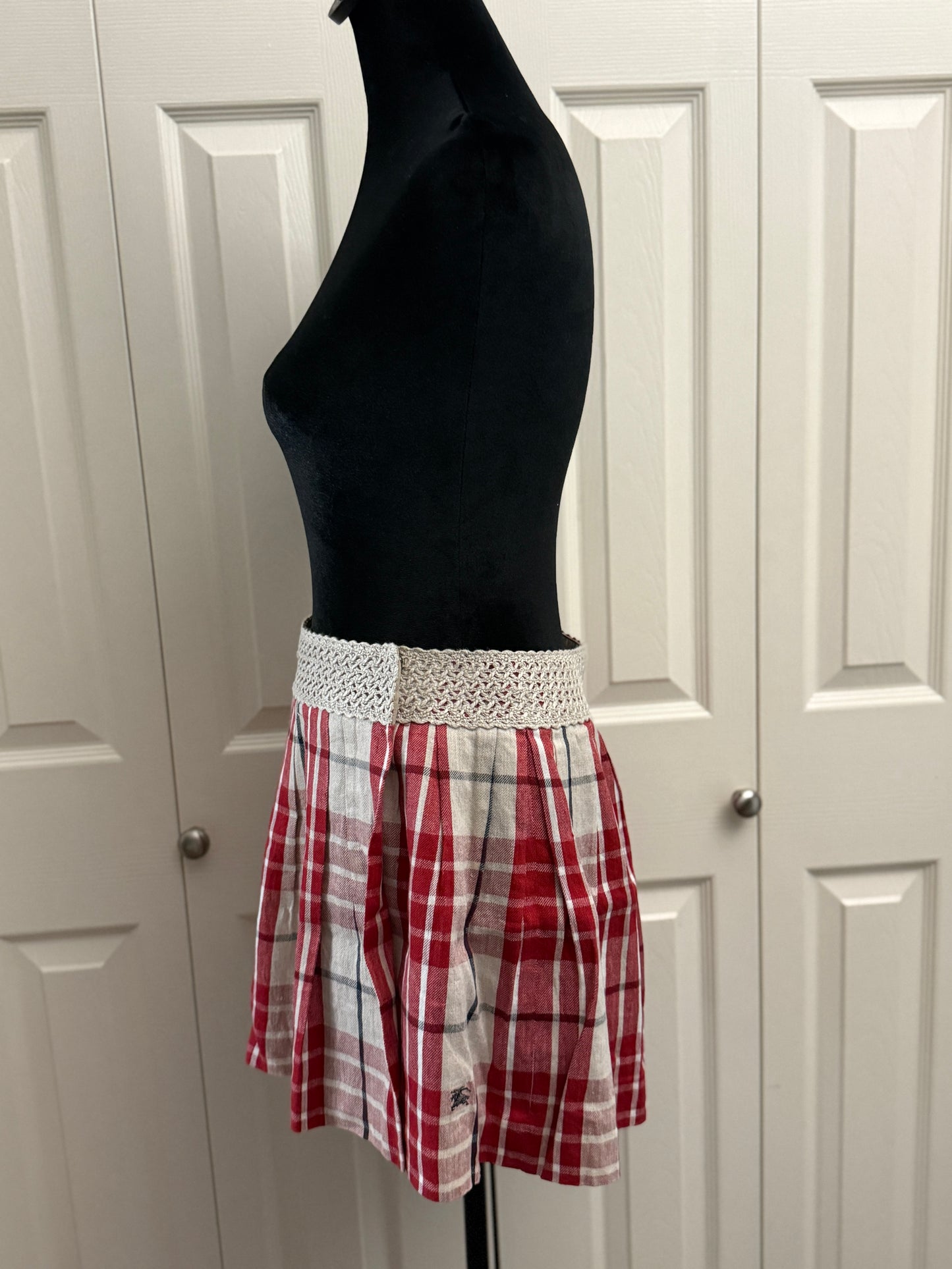 Burberry Blue Label Plaid Skirt