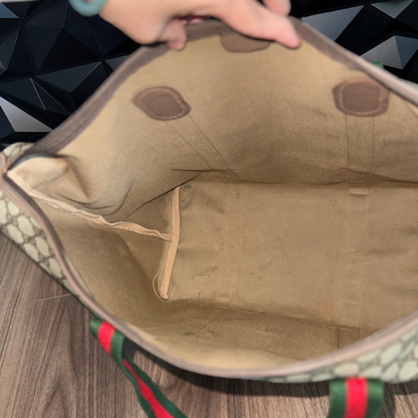 Gucci XL Sherry Line Tote Bag