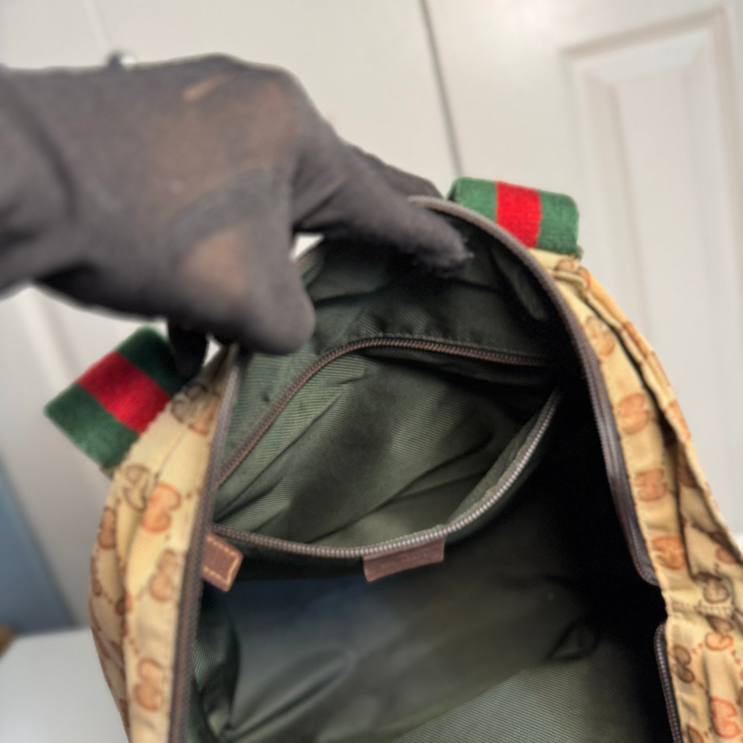 Gucci Sherry Line Canvas Tote