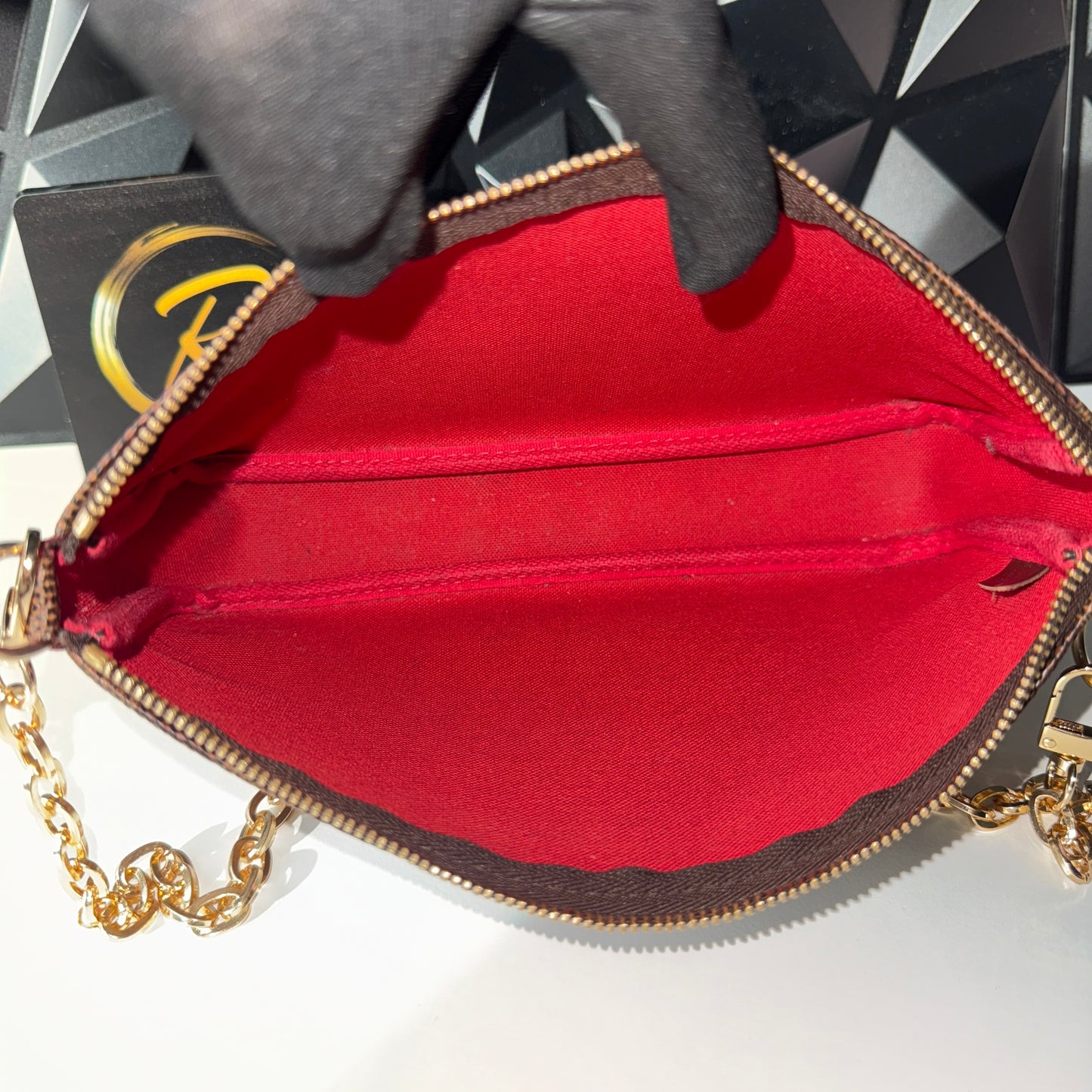 Louis Vuitton Pochette Accessoires, Damier Ebene