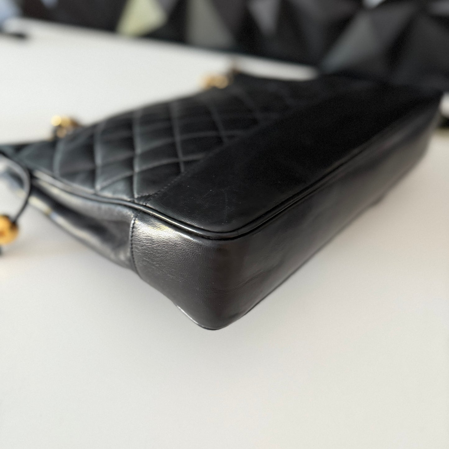 Chanel Lambskin Quilted Shoulder Bag