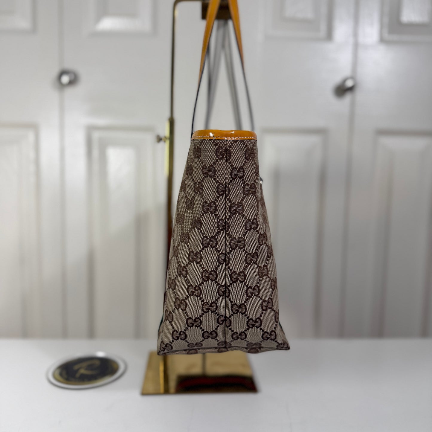 Gucci Sherry Line Canvas Tote Bag, Small