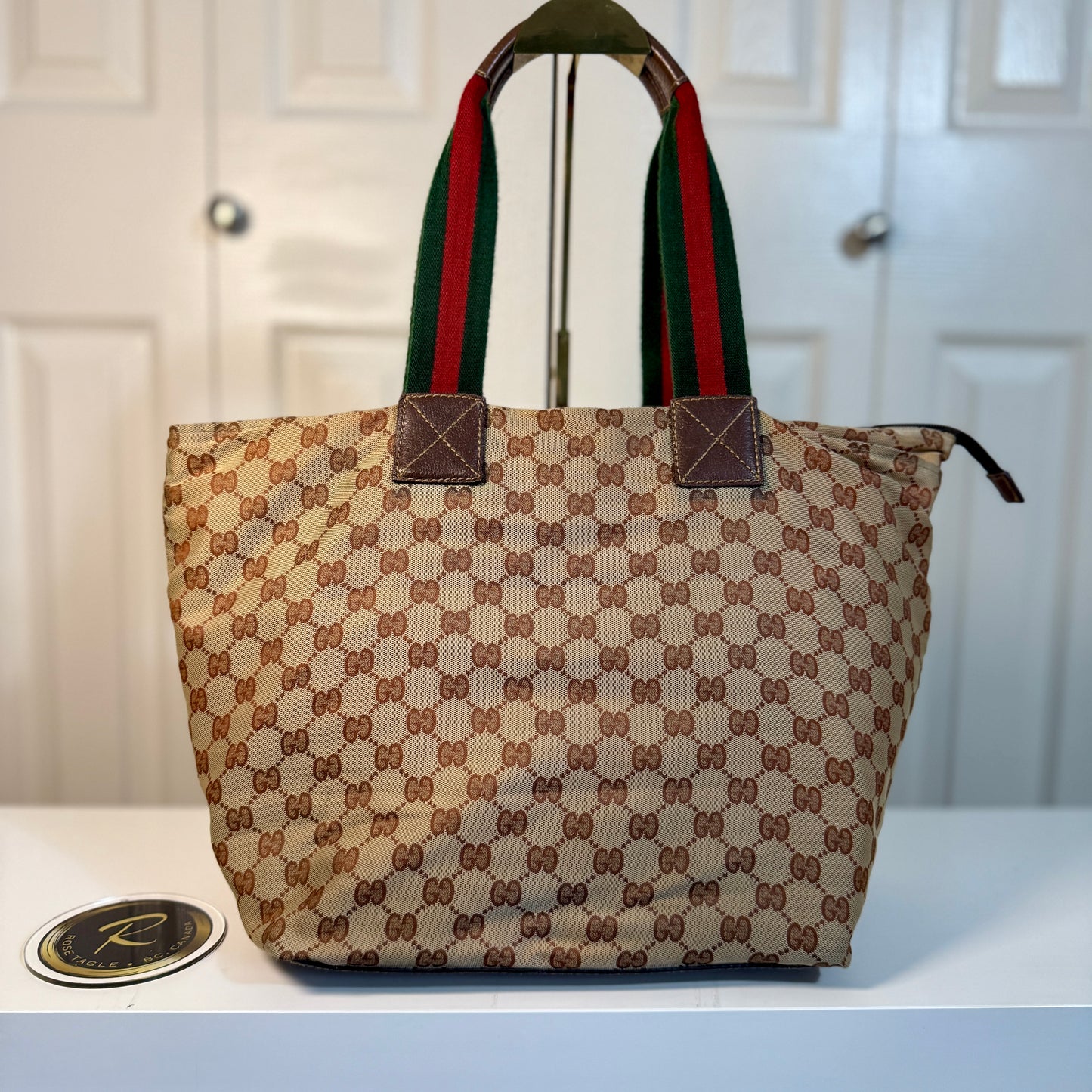 Gucci Sherry Line Canvas Tote
