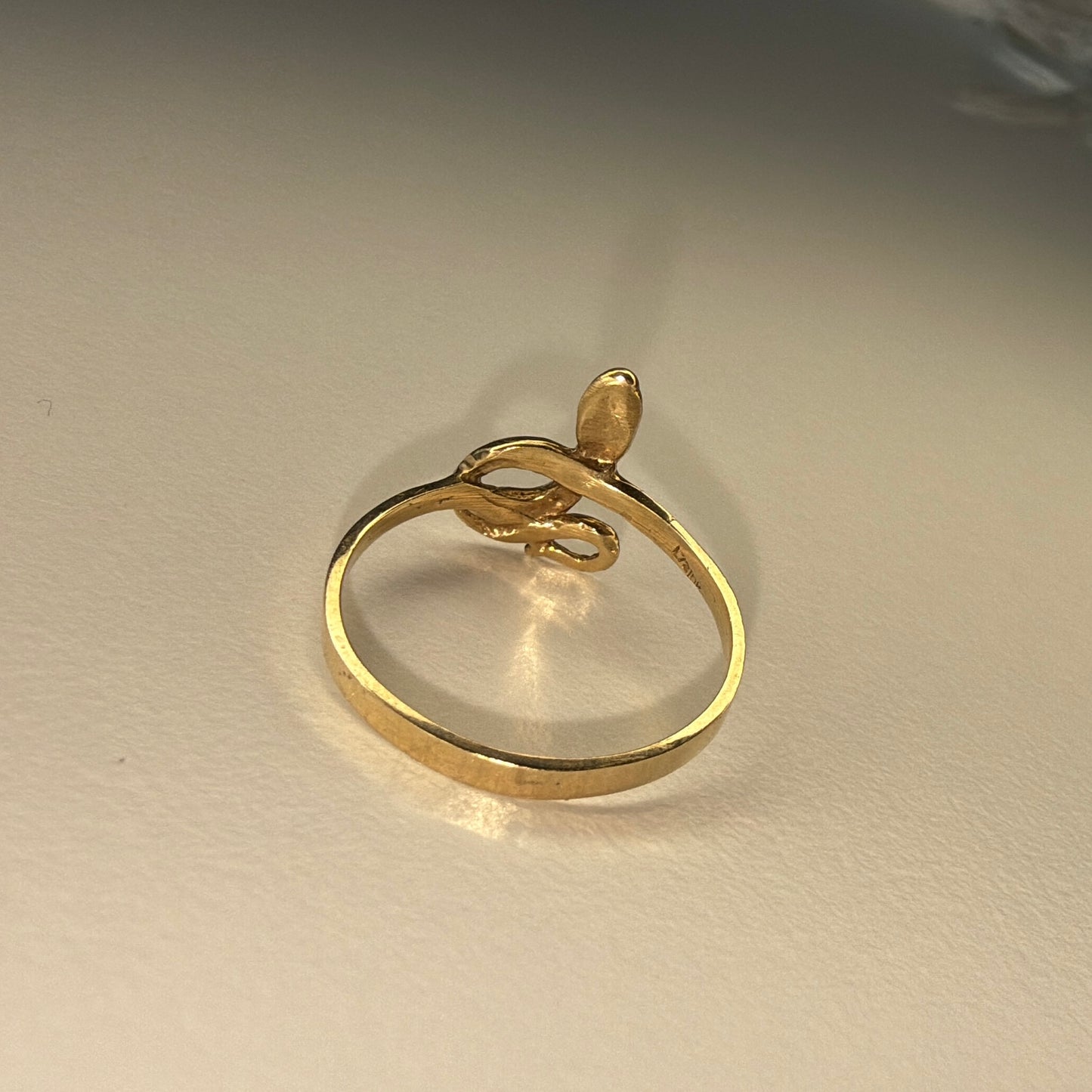 10k Snake Gold Ring