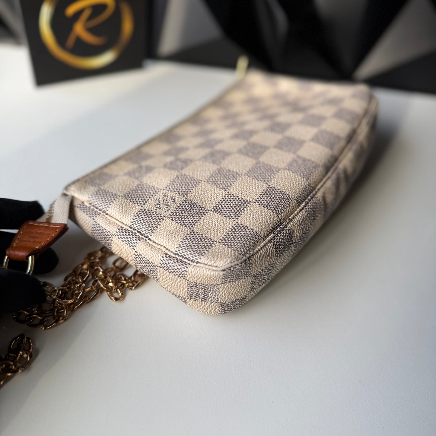 Louis Vuitton Pochette Accessoires, Damier Azur