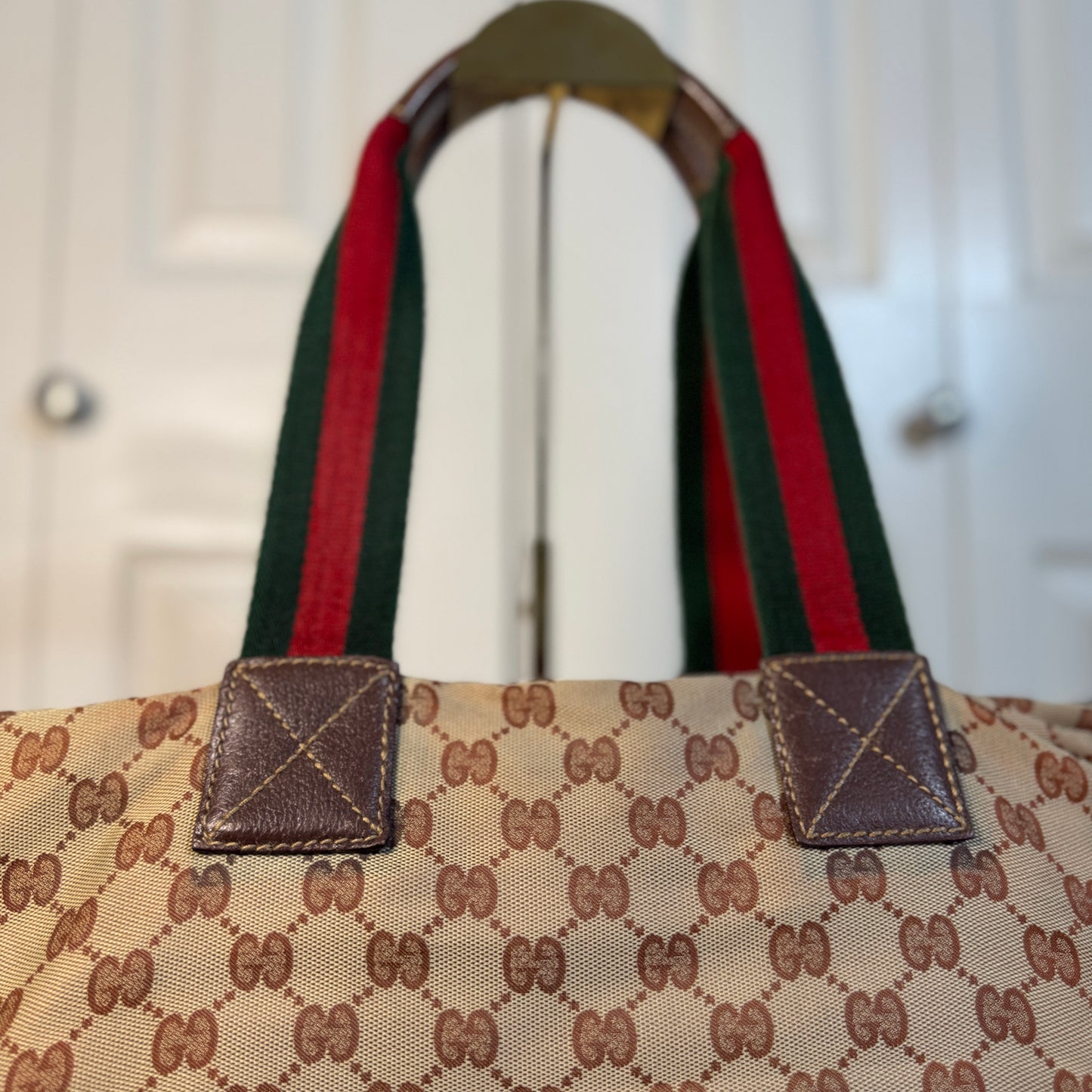 Gucci Sherry Line Canvas Tote