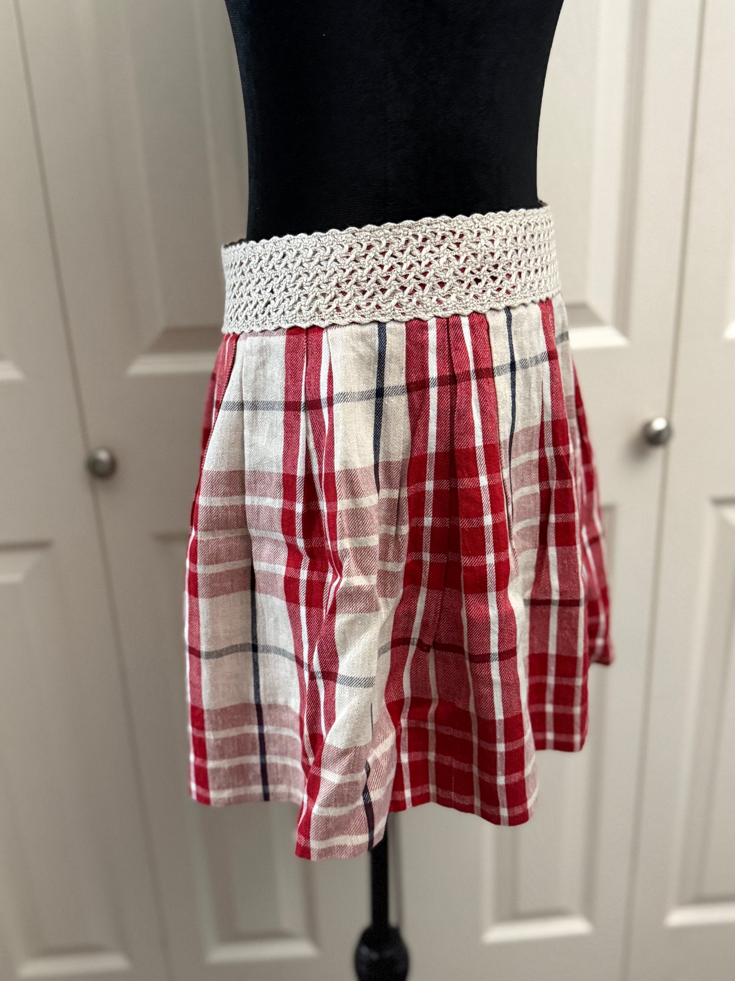 Burberry Blue Label Plaid Skirt