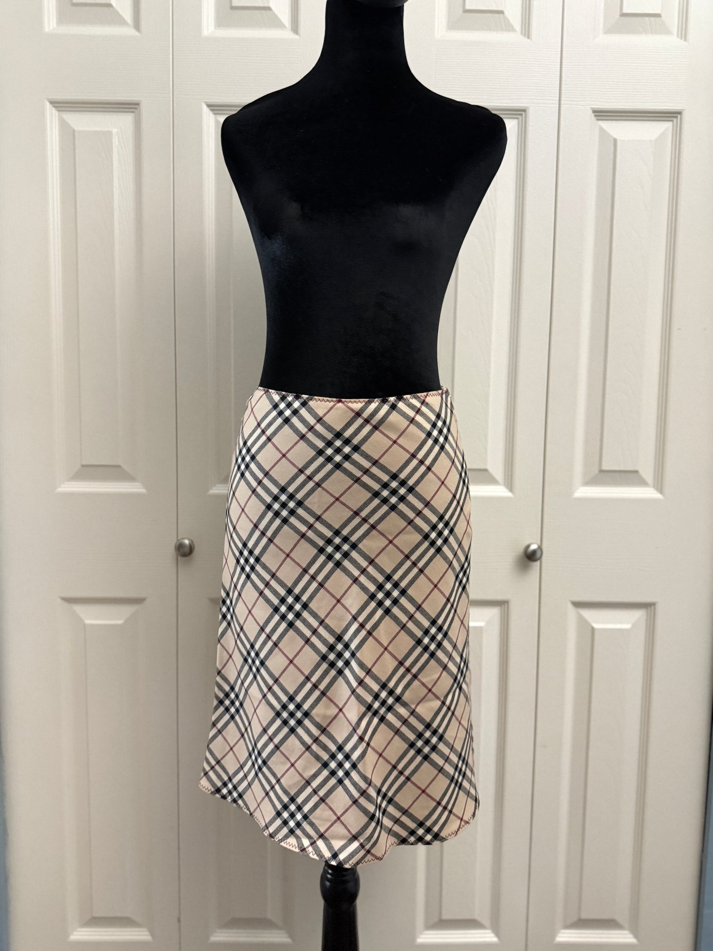 Burberry Blue Label Plaid Skirt