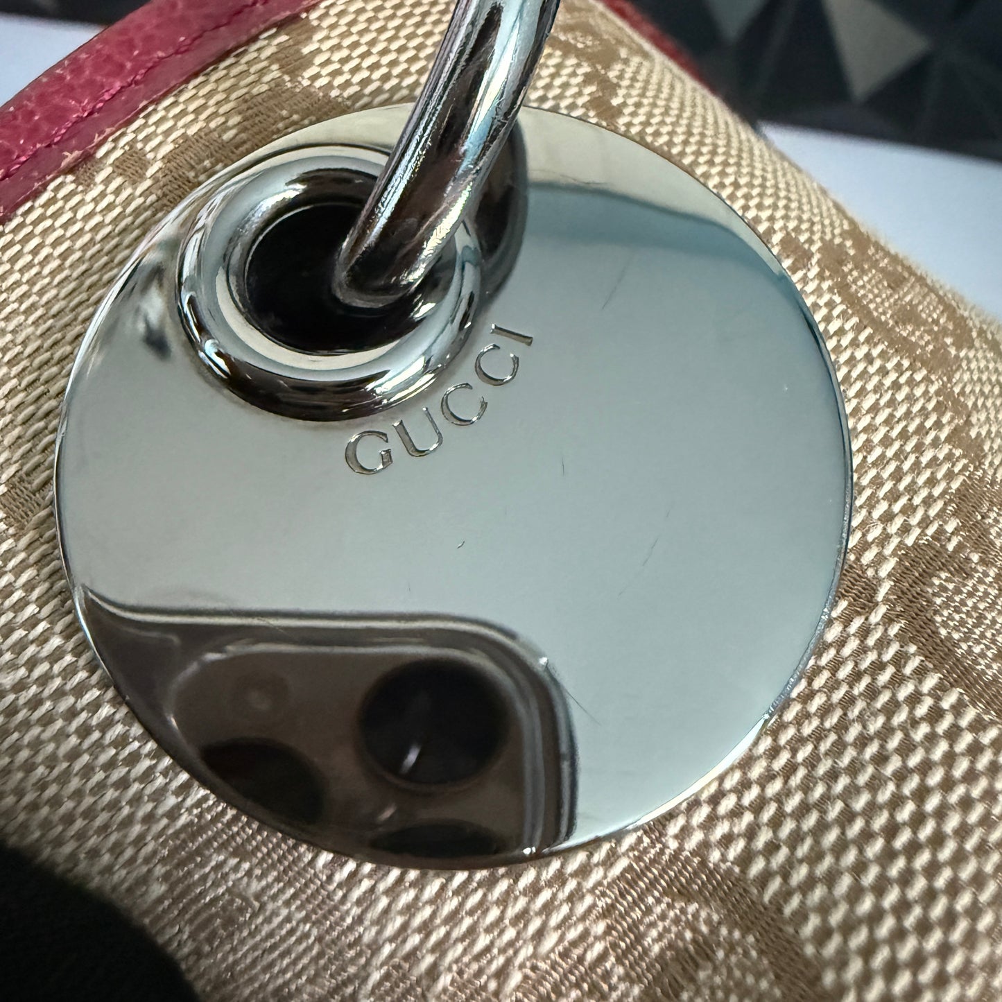 Gucci Canvas Eclipse Tote / Shoulder Bag