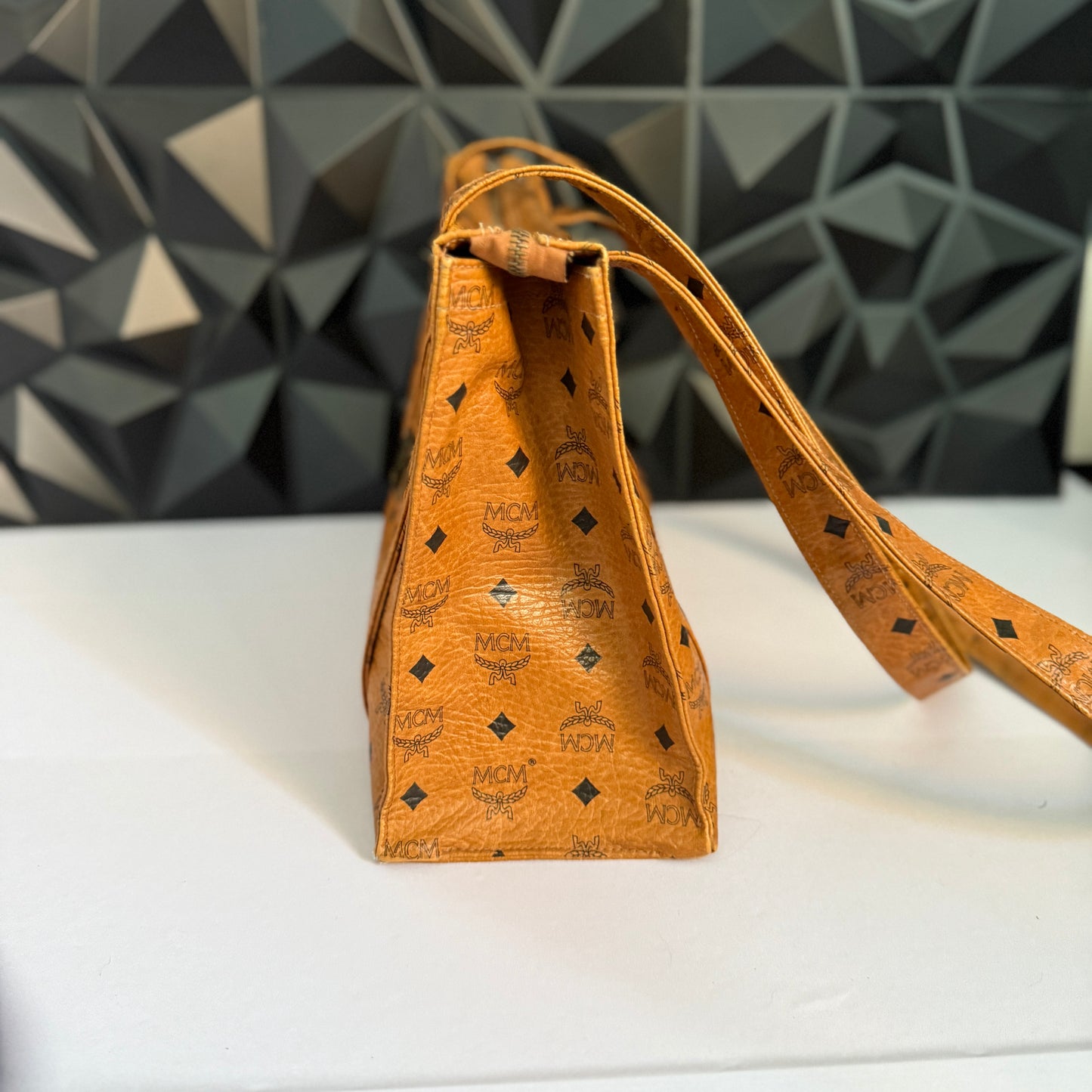 MCM Shoppers Tote Long Handle