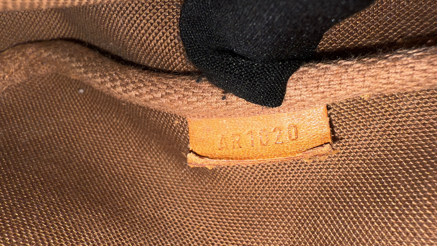 Louis Vuitton Pochette Accessoires w/ long vachetta strap