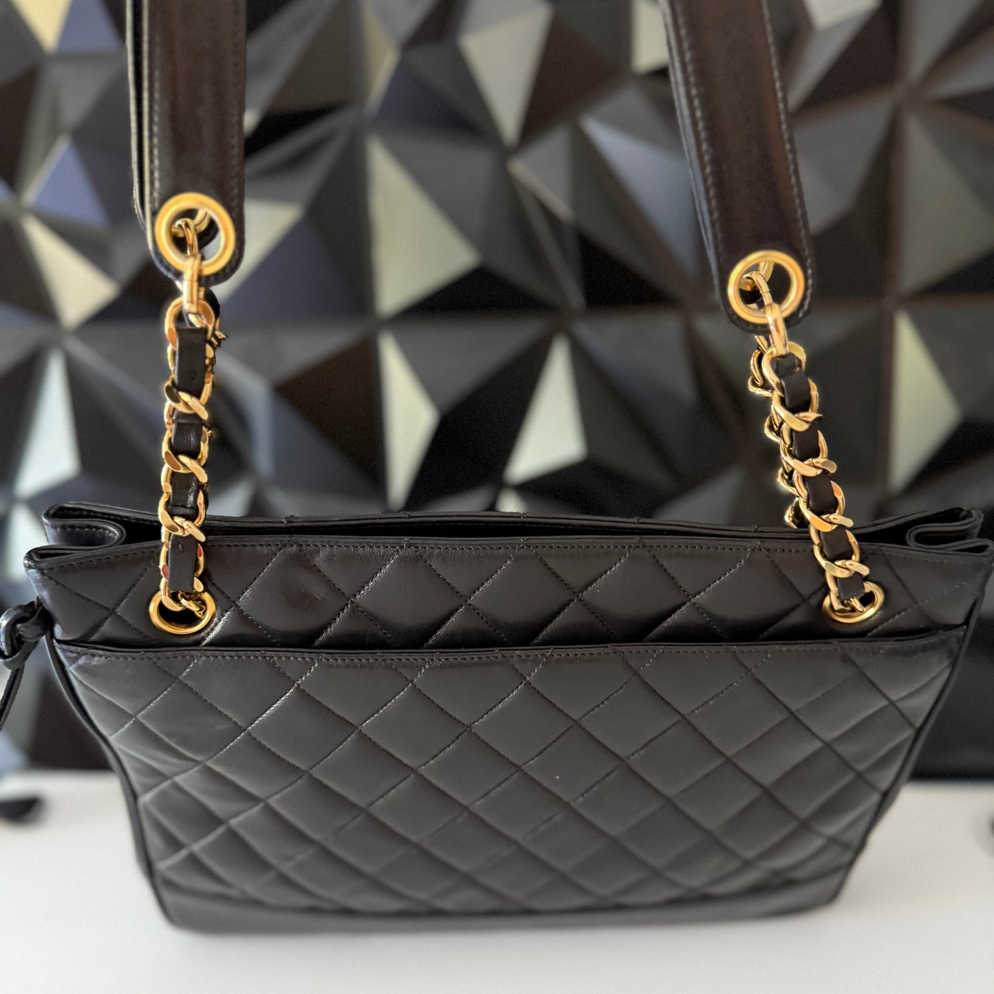 Chanel Lambskin Quilted Shoulder Bag