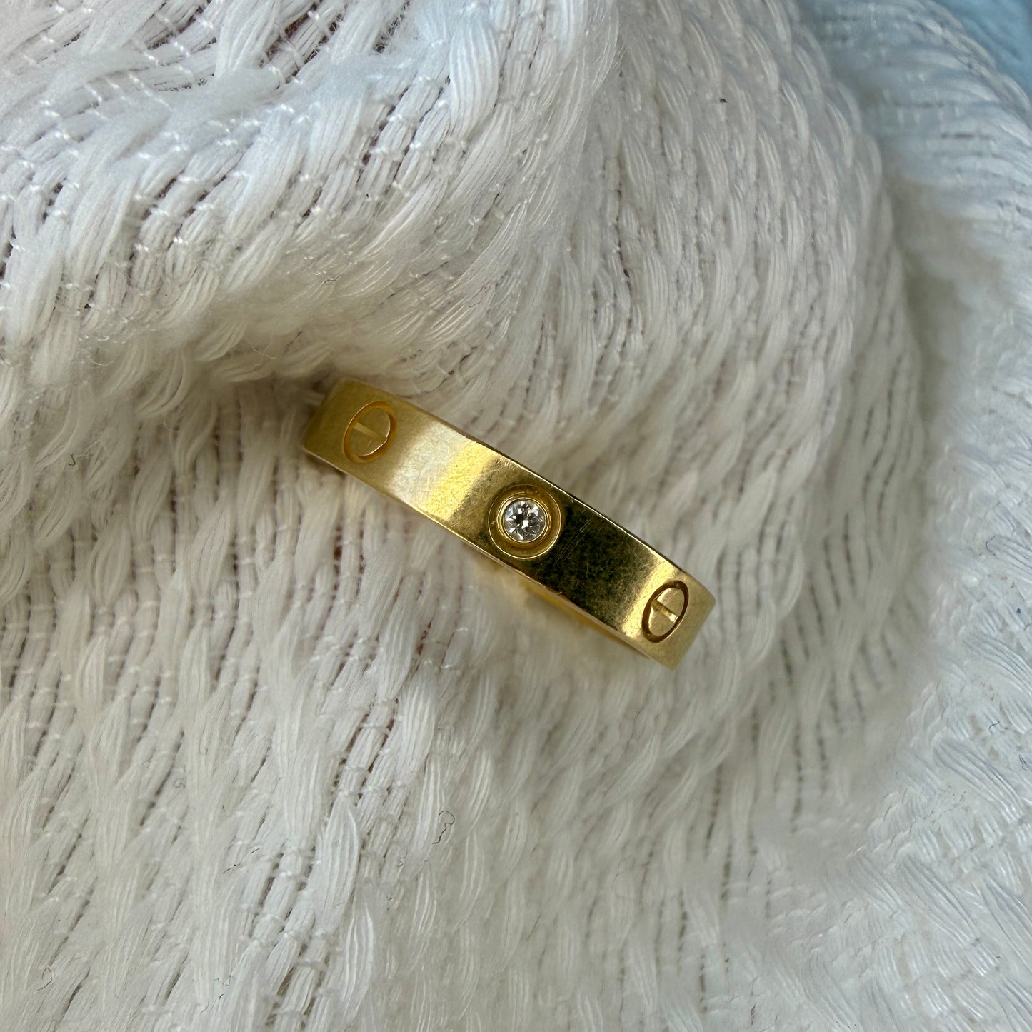 Cartier LOVE Ring, Small model, 1P Diamond