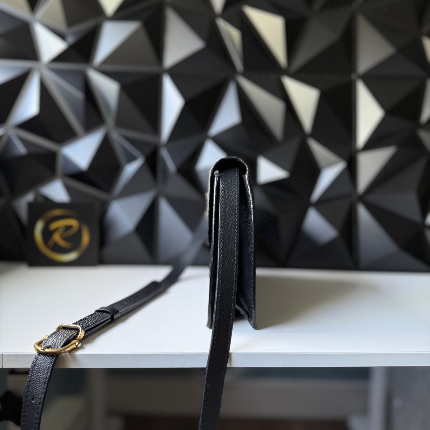 Vintage Celine Black Leather Bag