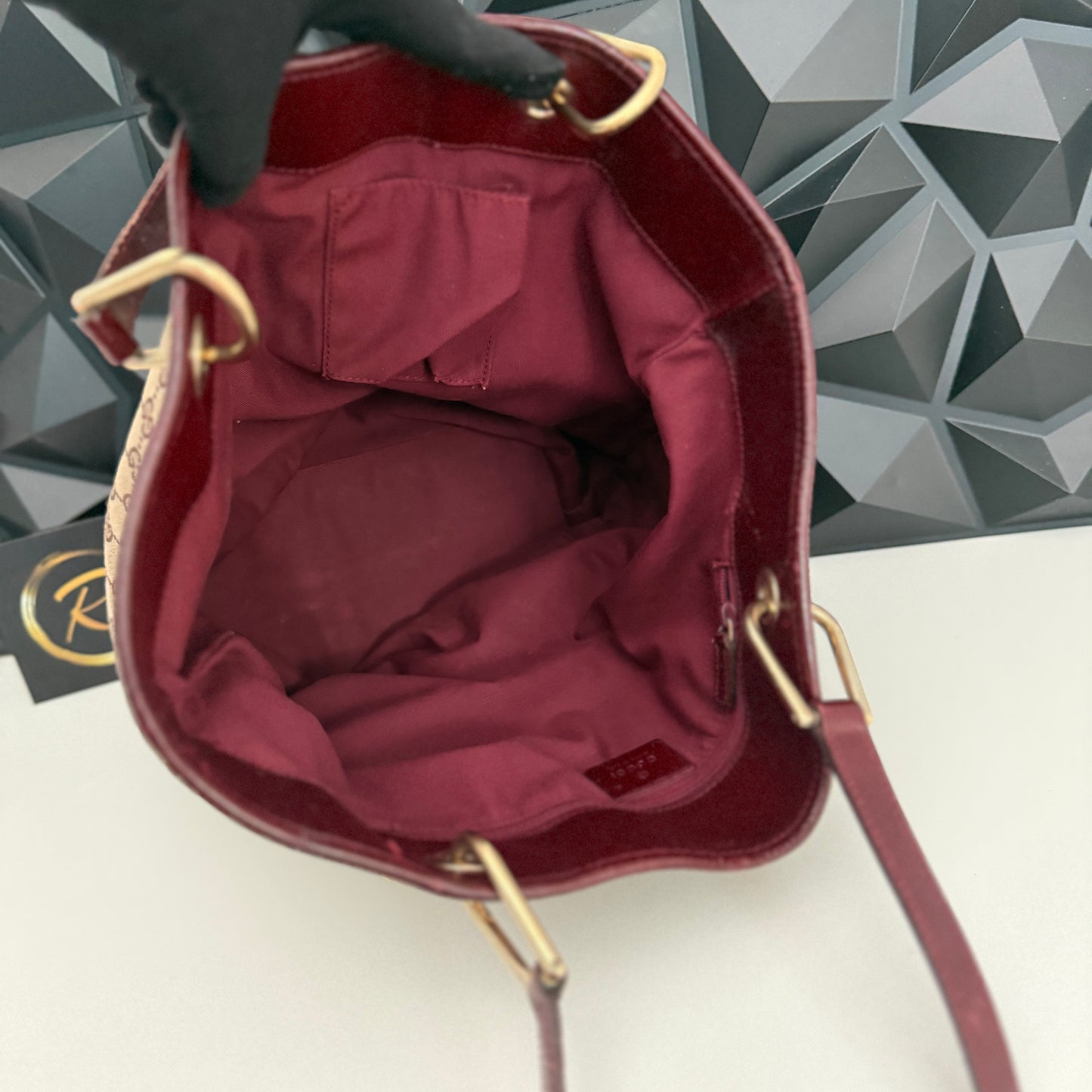 Gucci Canvas Eclipse Tote Bag