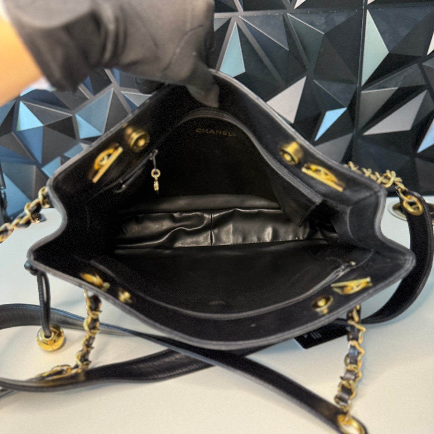 Chanel Lambskin Quilted Shoulder Bag