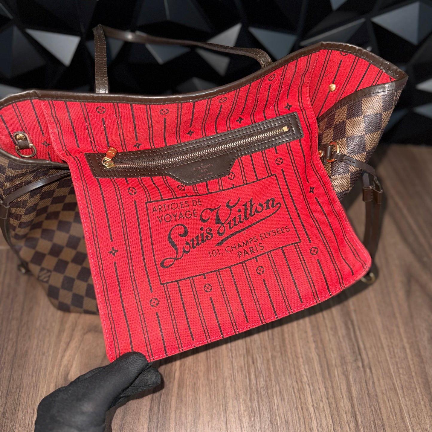 Louis Vuitton Neverfull MM, Damier Ebene