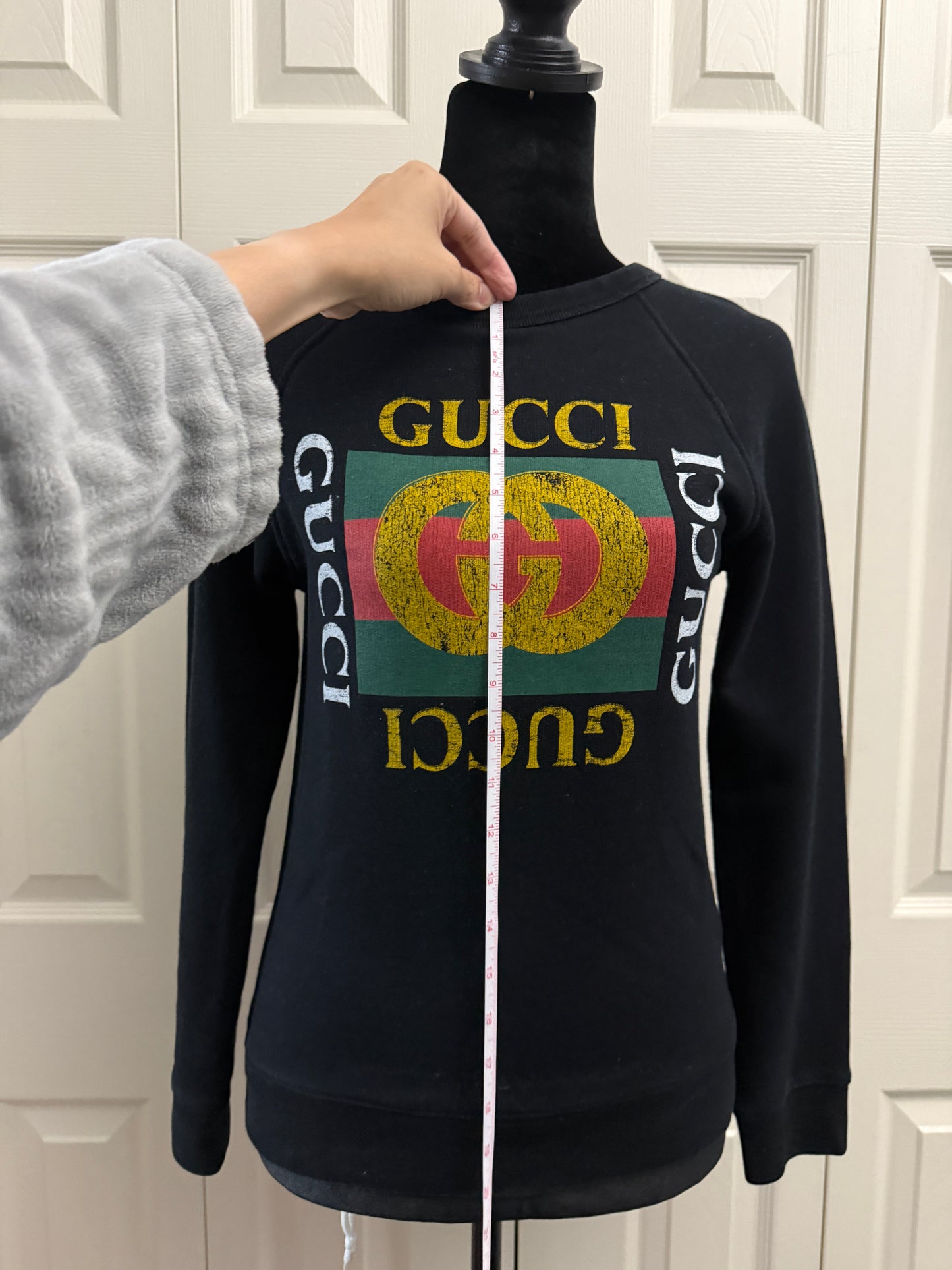 Gucci Black and Gold Crew Neck Sweater