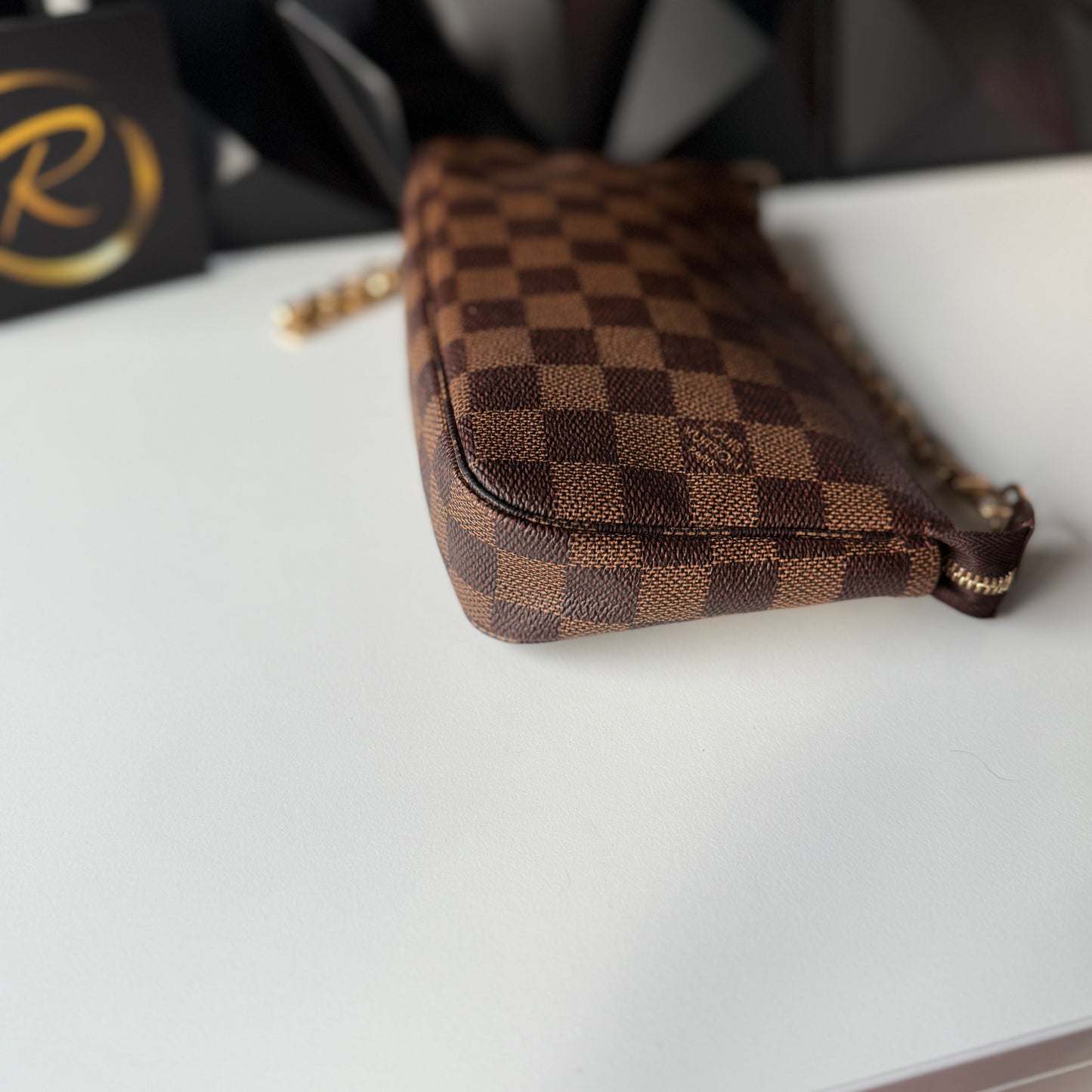 Louis Vuitton Pochette Accessoires, Damier Ebene