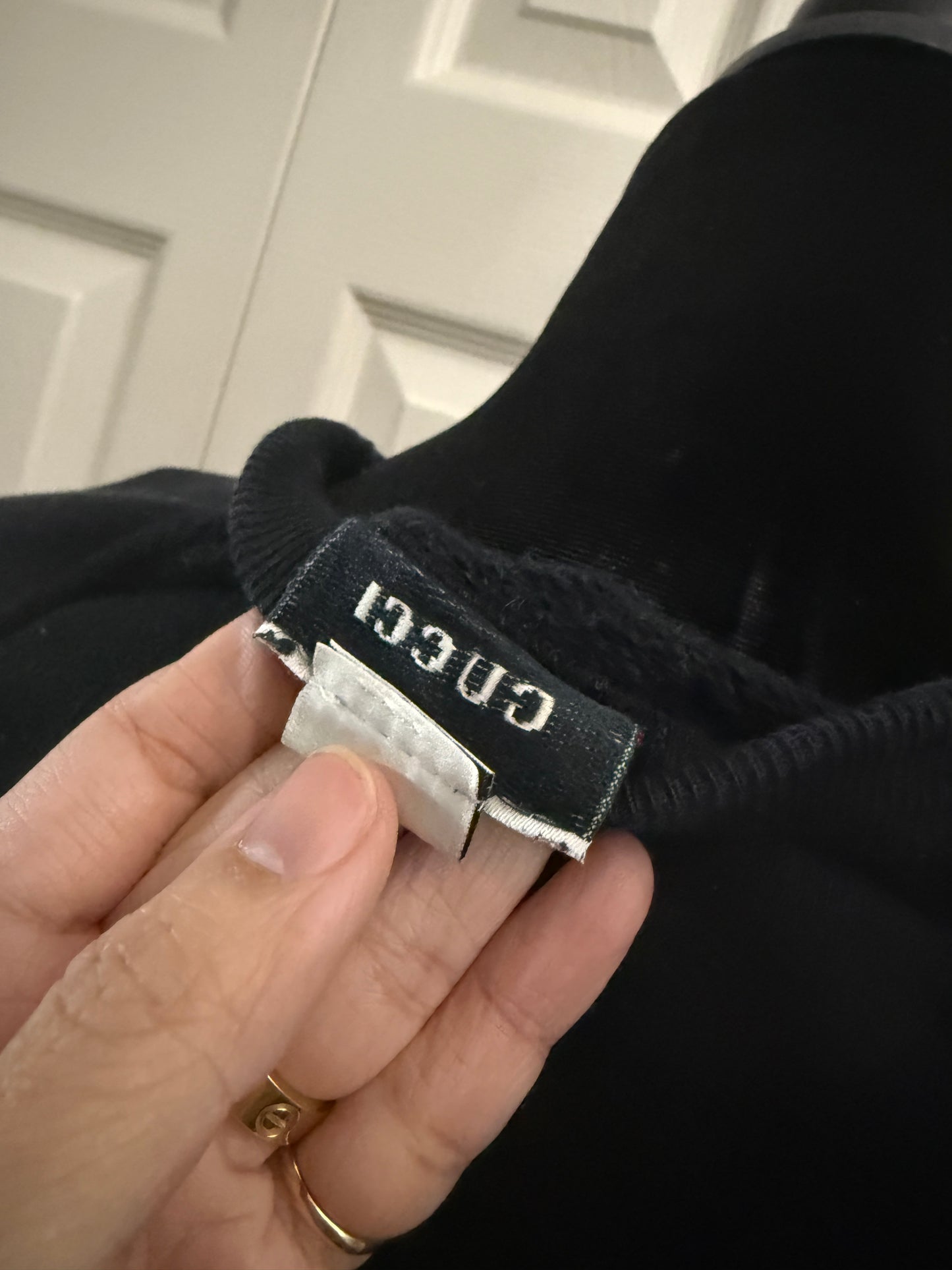 Gucci Black and Gold Crew Neck Sweater