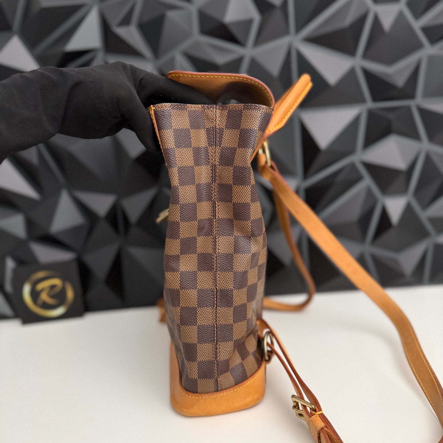 Limited Edition 100th Anniversary Centenaire Damier Ebene Soho backpack