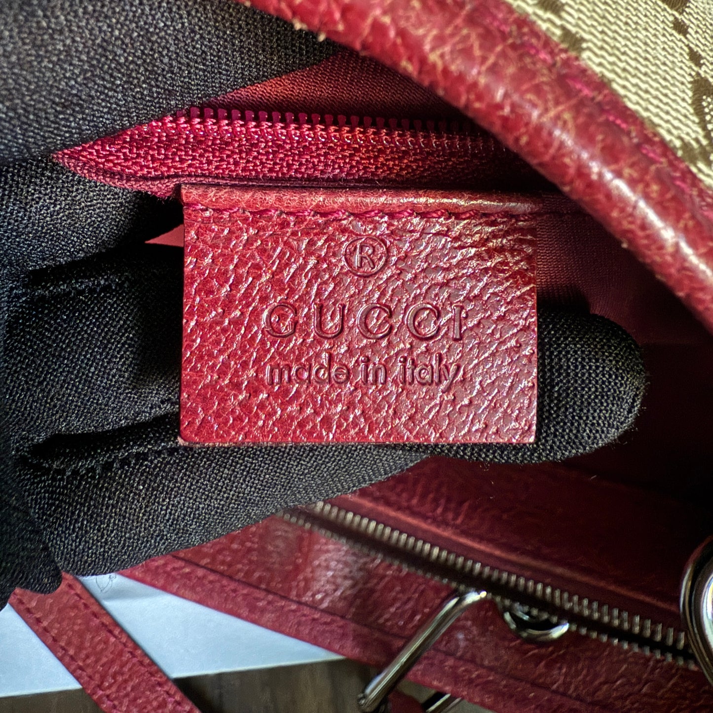 Gucci Canvas Eclipse Tote / Shoulder Bag