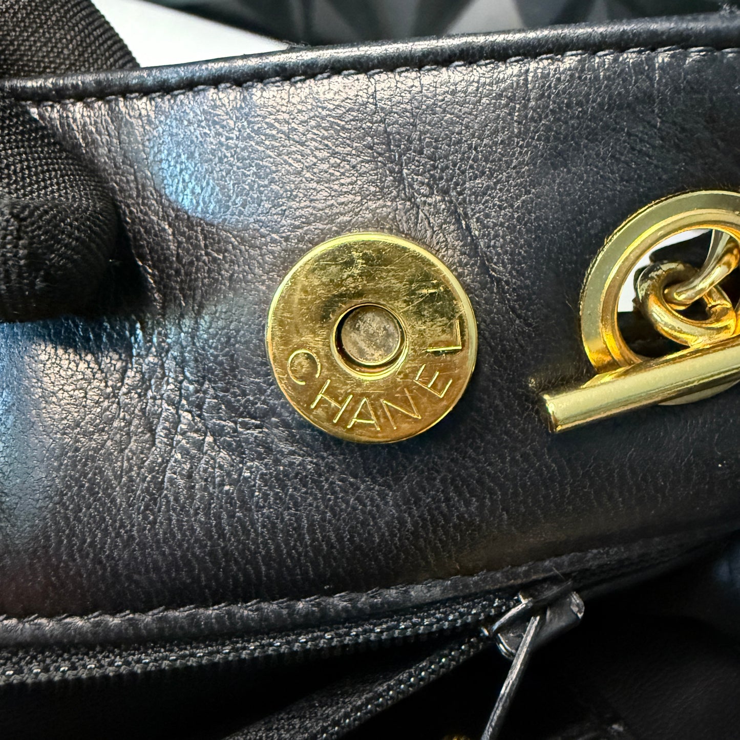 Chanel Lambskin Quilted Shoulder Bag