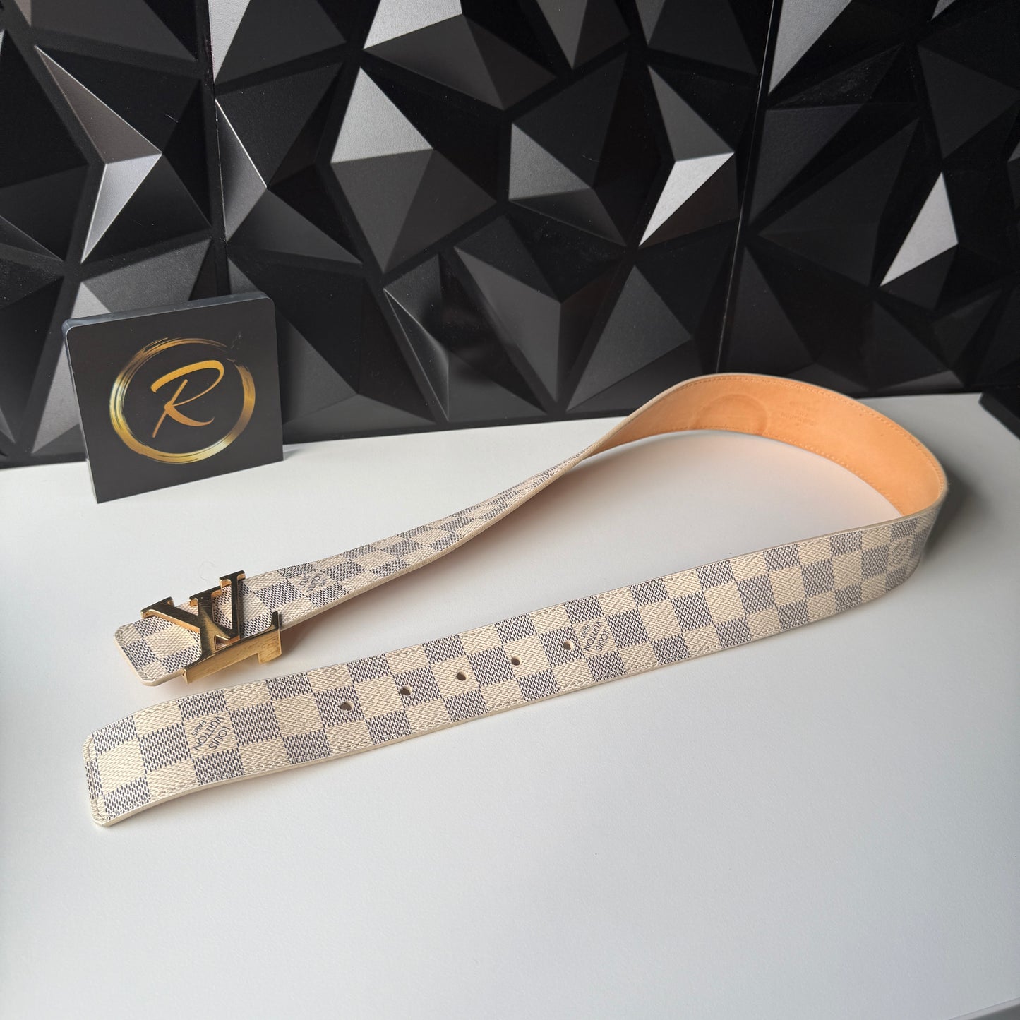 Louis Vuitton Belt, Damier Azur