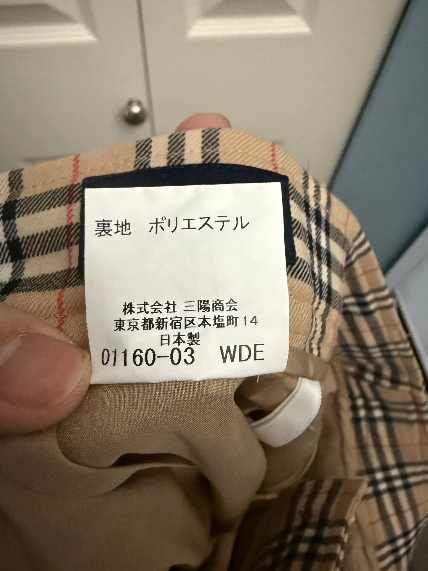 Burberry Gold Plaid Pants