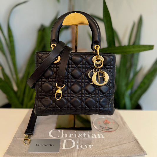 Lady Dior Small Lambskin GHW