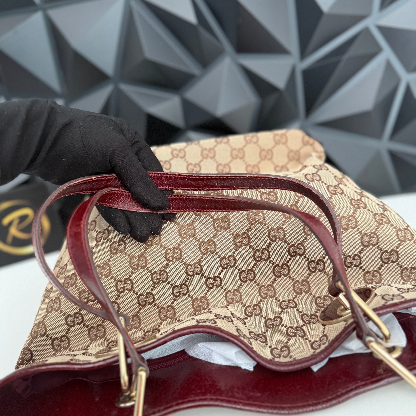 Gucci Canvas Eclipse Tote Bag