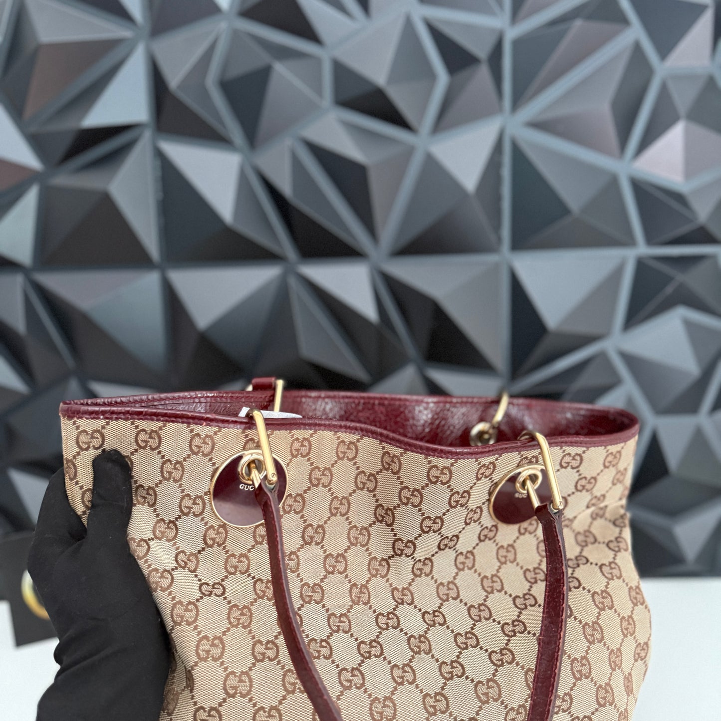 Gucci Canvas Eclipse Tote Bag