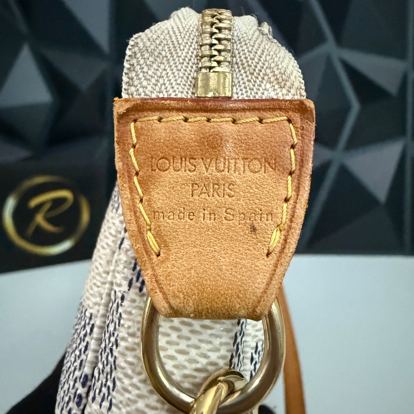 Louis Vuitton Pochette Accessoires, Damier Azur