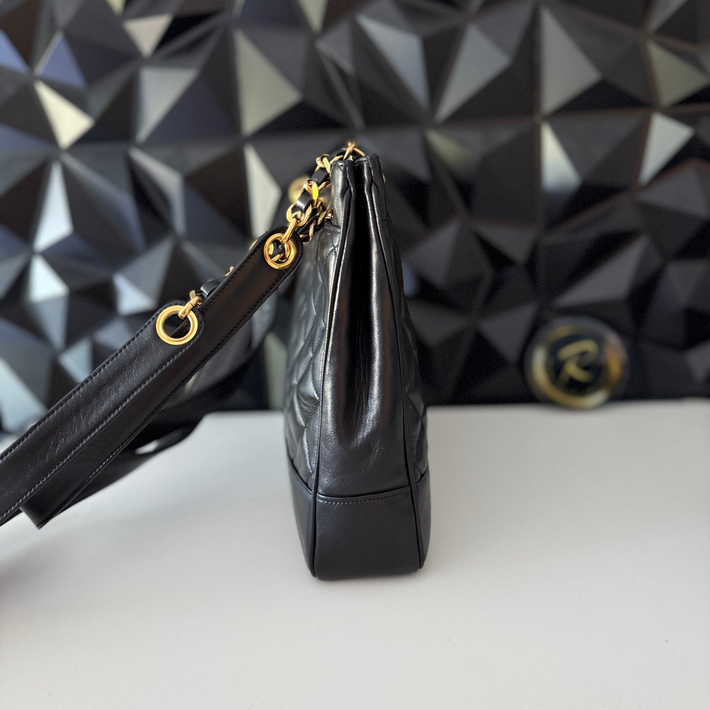 Chanel Lambskin Quilted Shoulder Bag