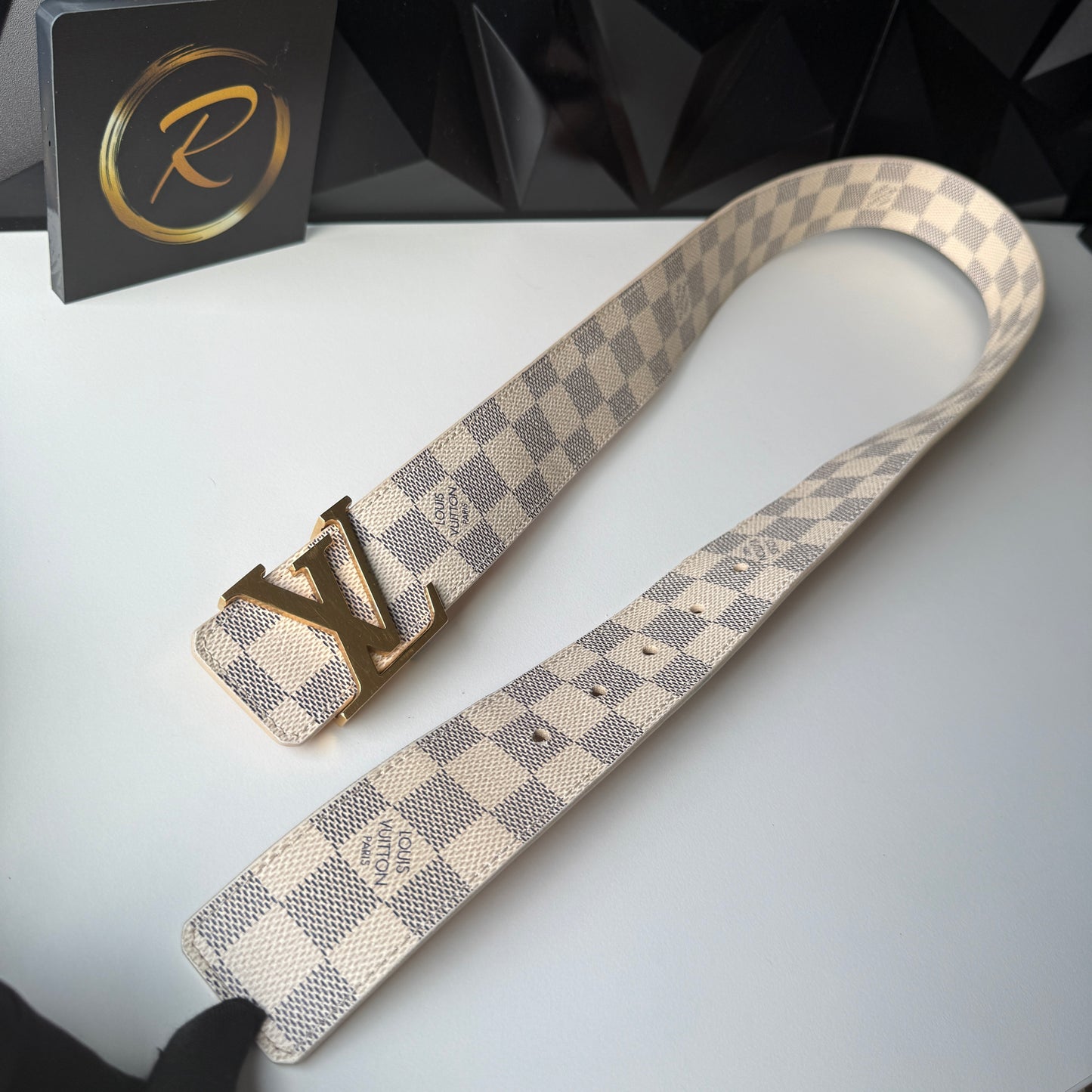 Louis Vuitton Belt, Damier Azur