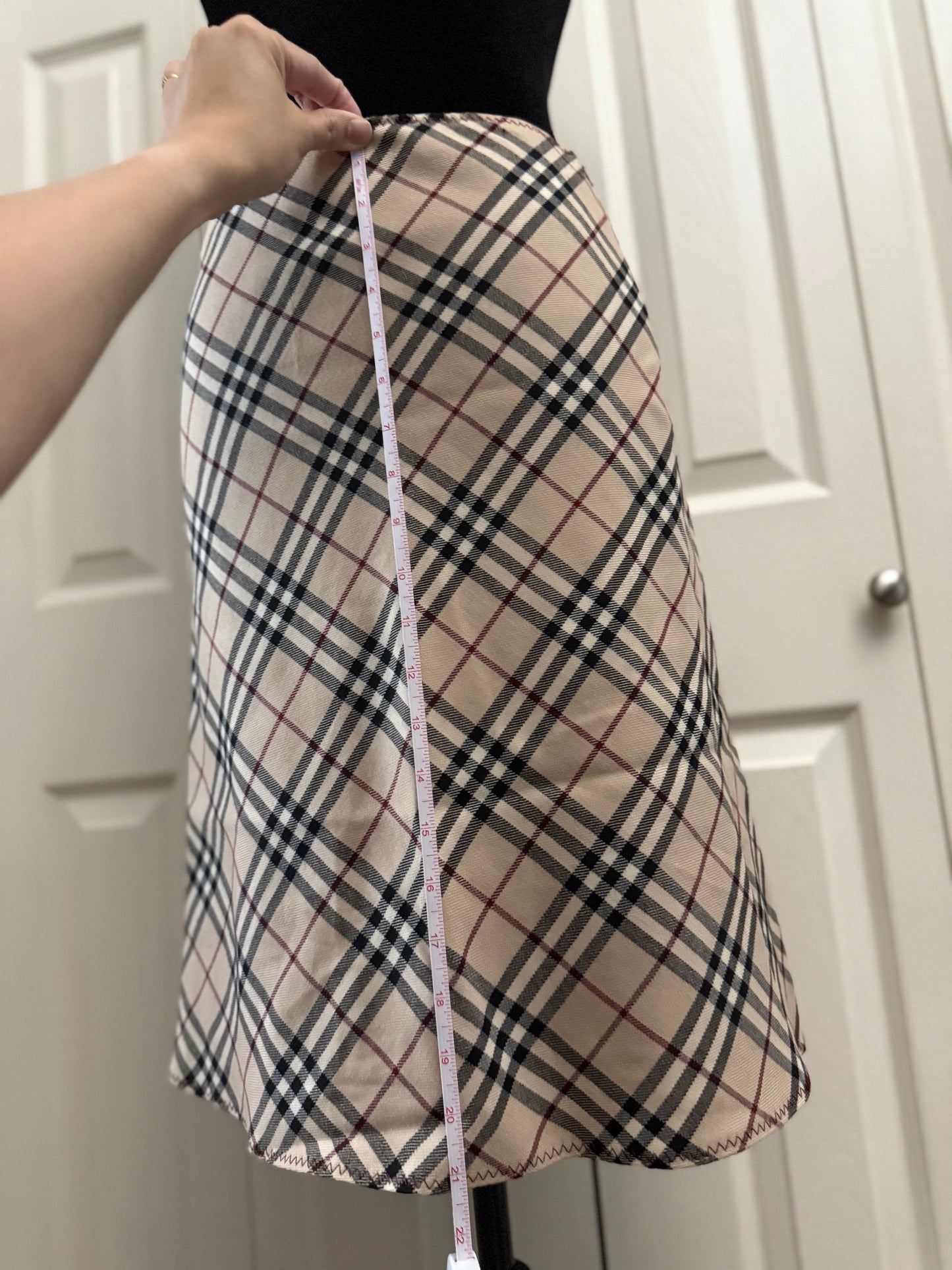 Burberry Blue Label Plaid Skirt