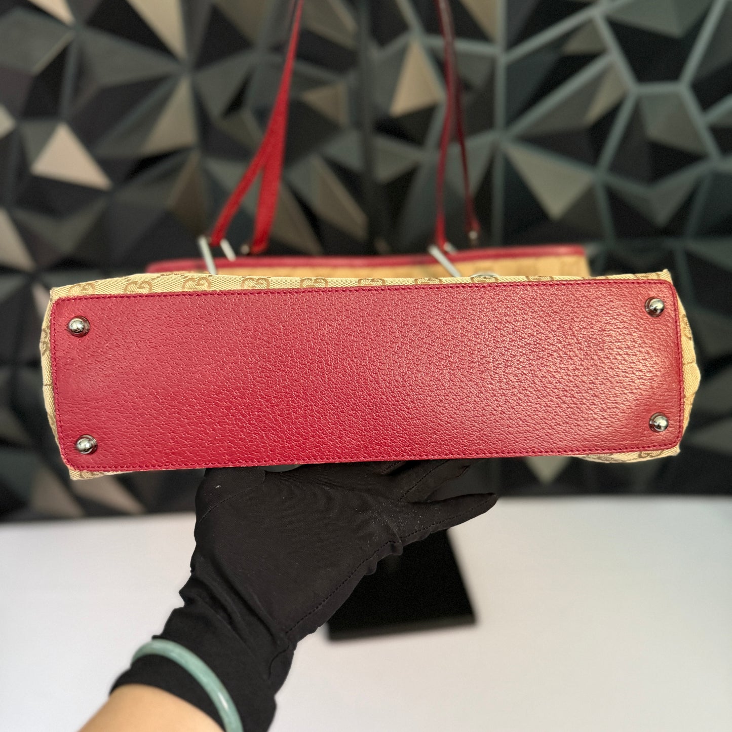 Gucci Canvas Eclipse Tote / Shoulder Bag