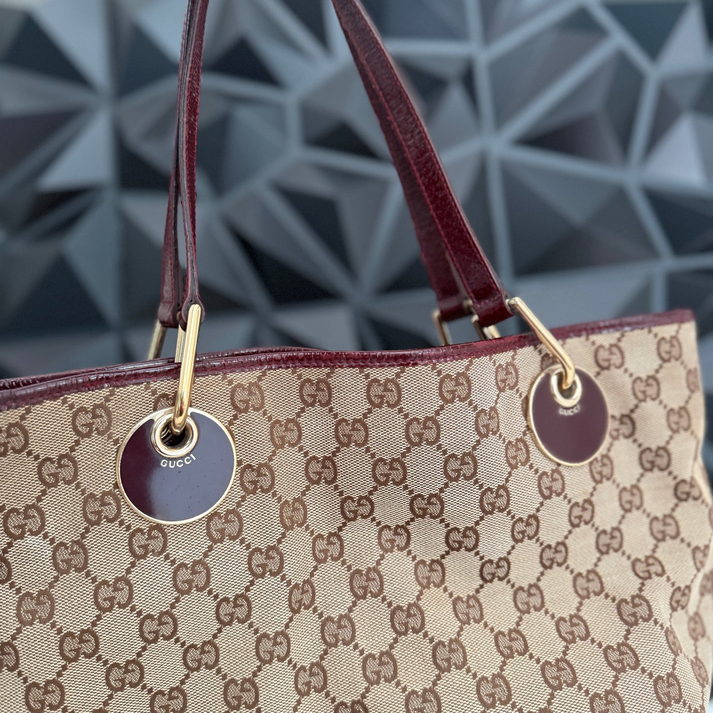 Gucci Canvas Eclipse Tote Bag