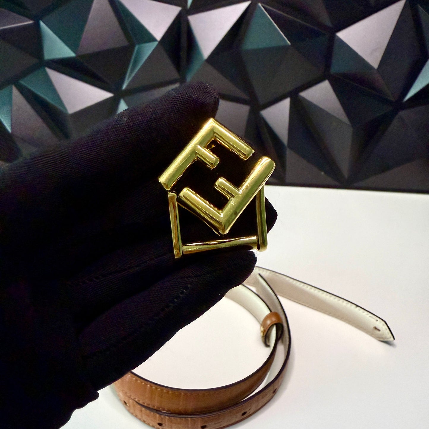 Fendi Reversible Logo Dress Belt