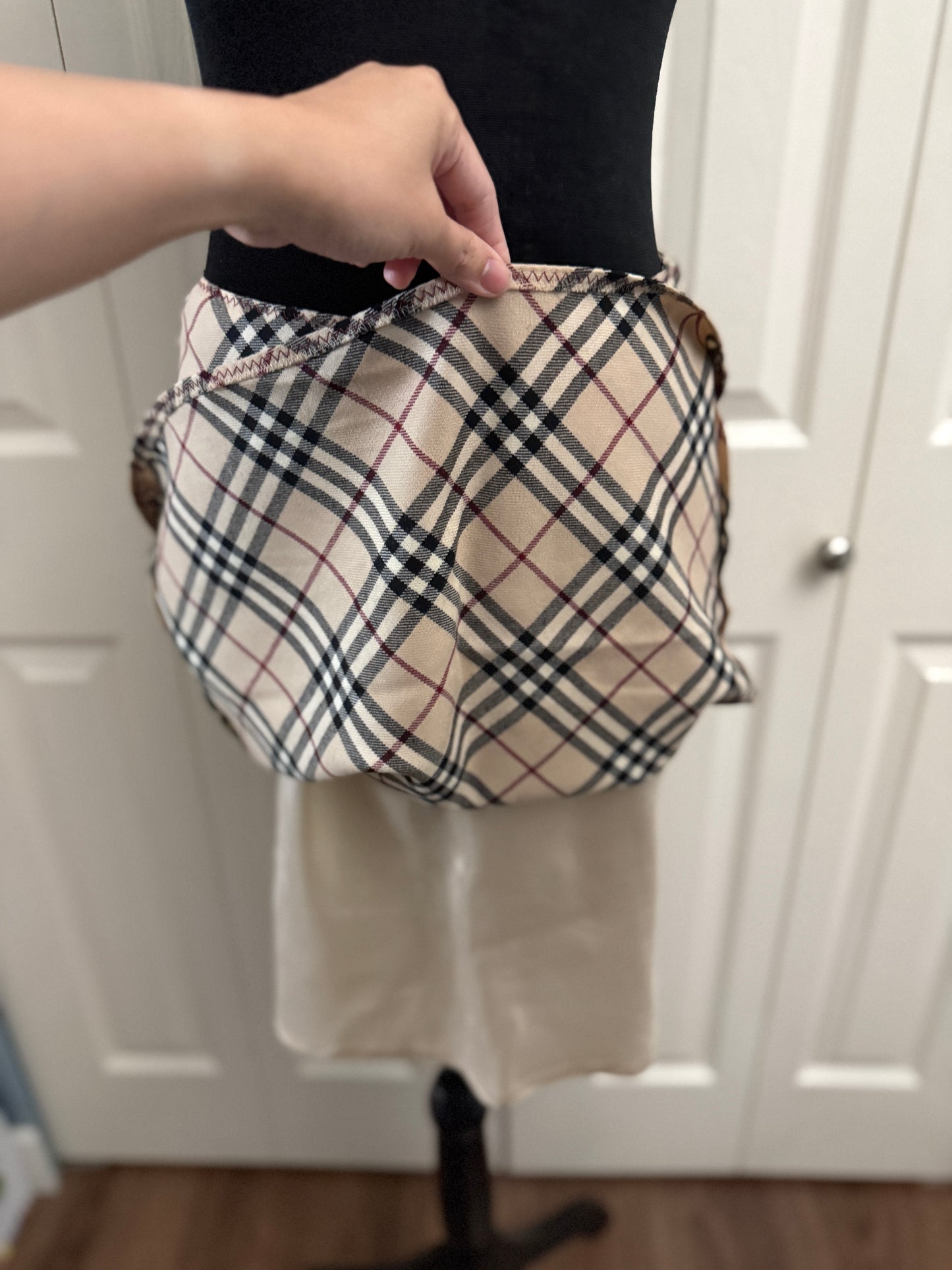 Burberry Blue Label Plaid Skirt