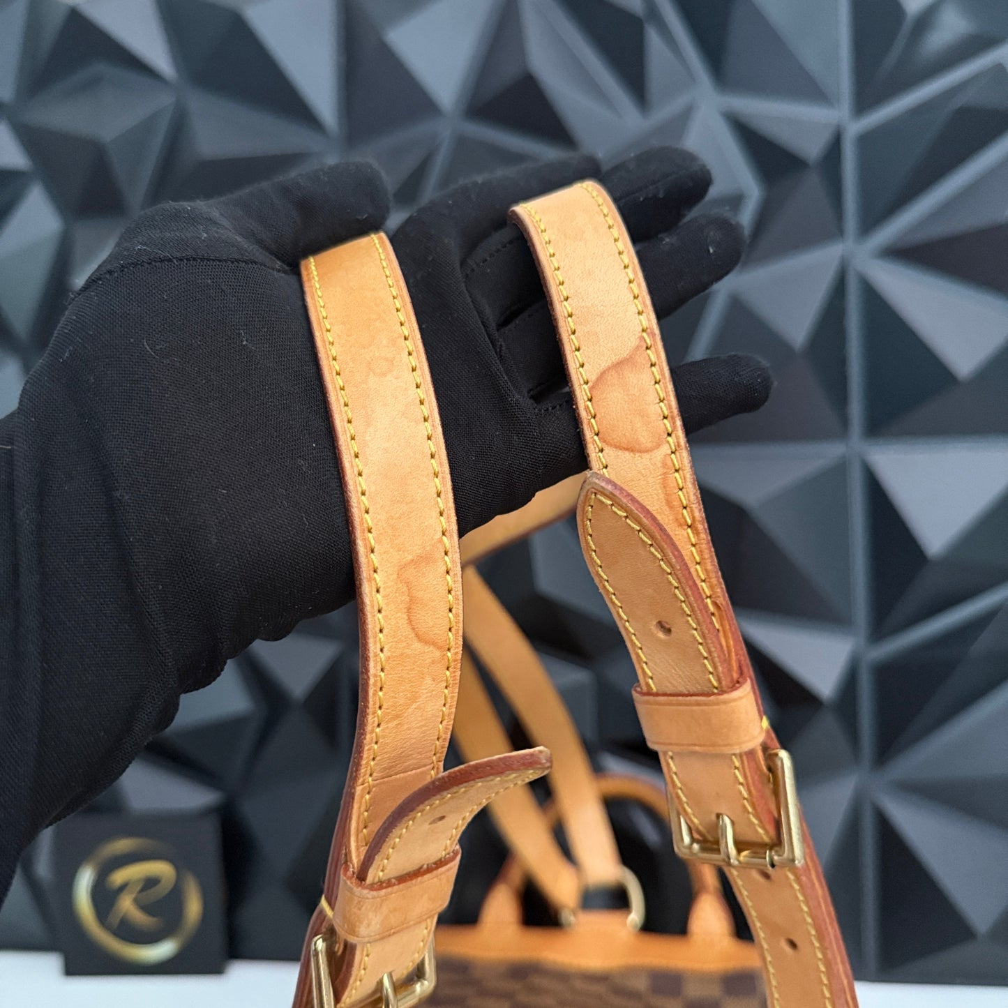 Limited Edition 100th Anniversary Centenaire Damier Ebene Soho backpack
