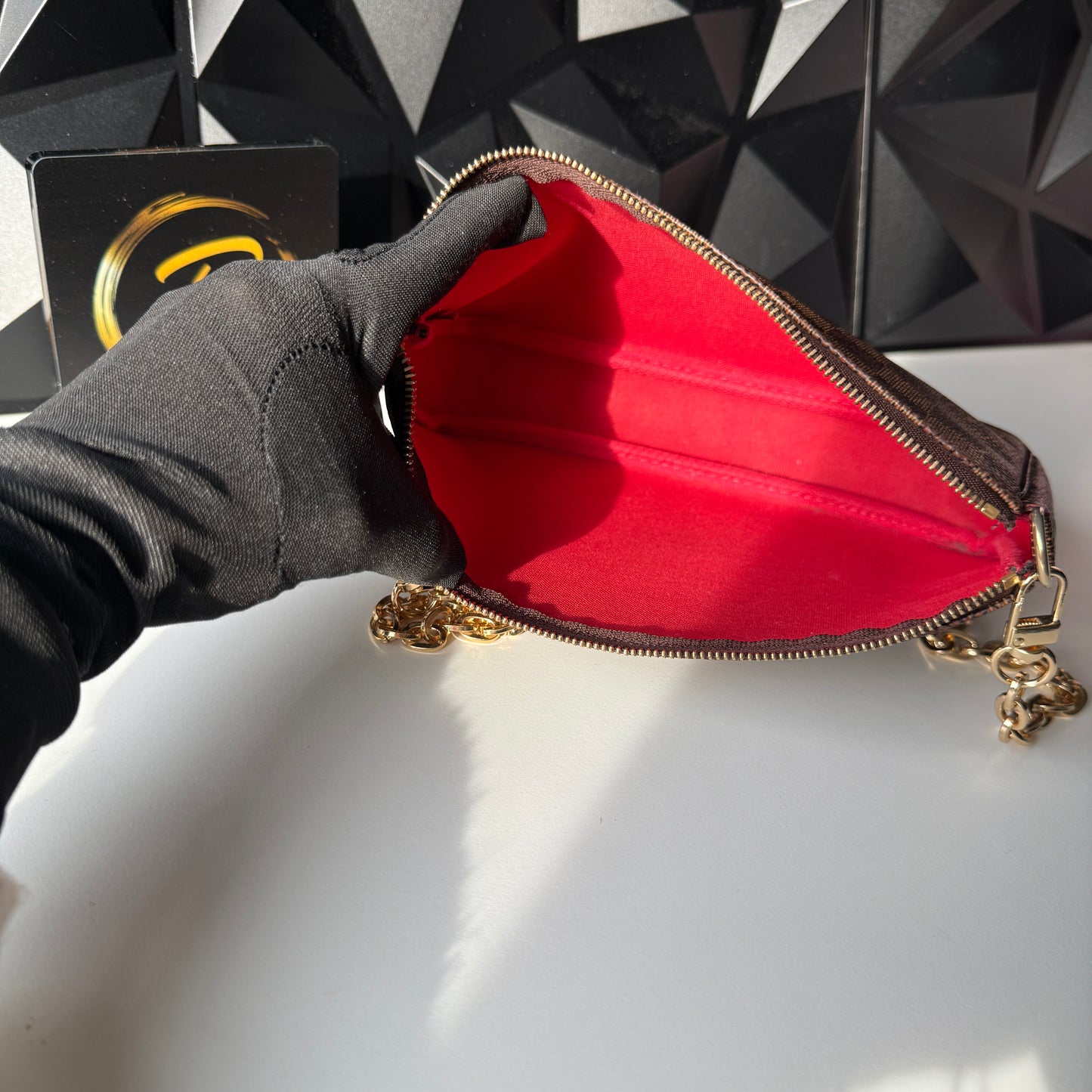 Louis Vuitton Pochette Accessoires, Damier Ebene