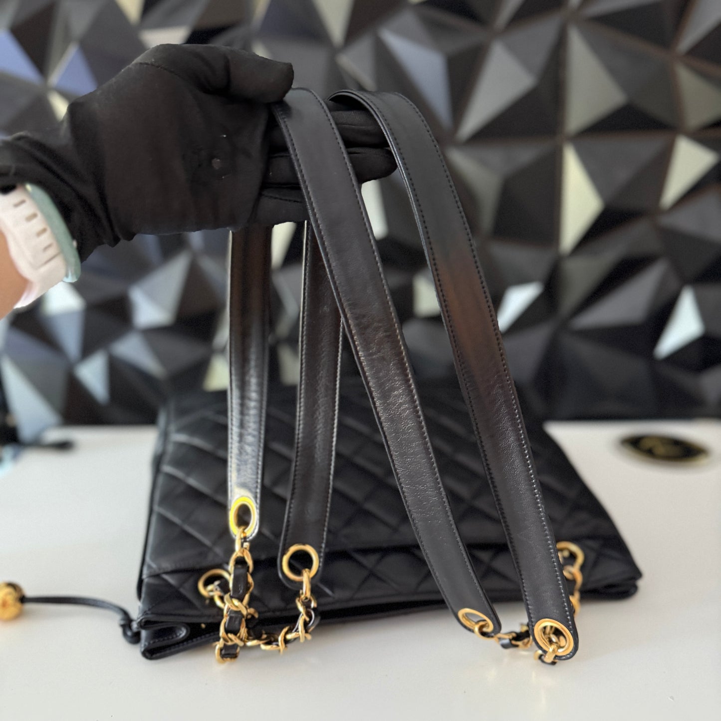 Chanel Lambskin Quilted Shoulder Bag