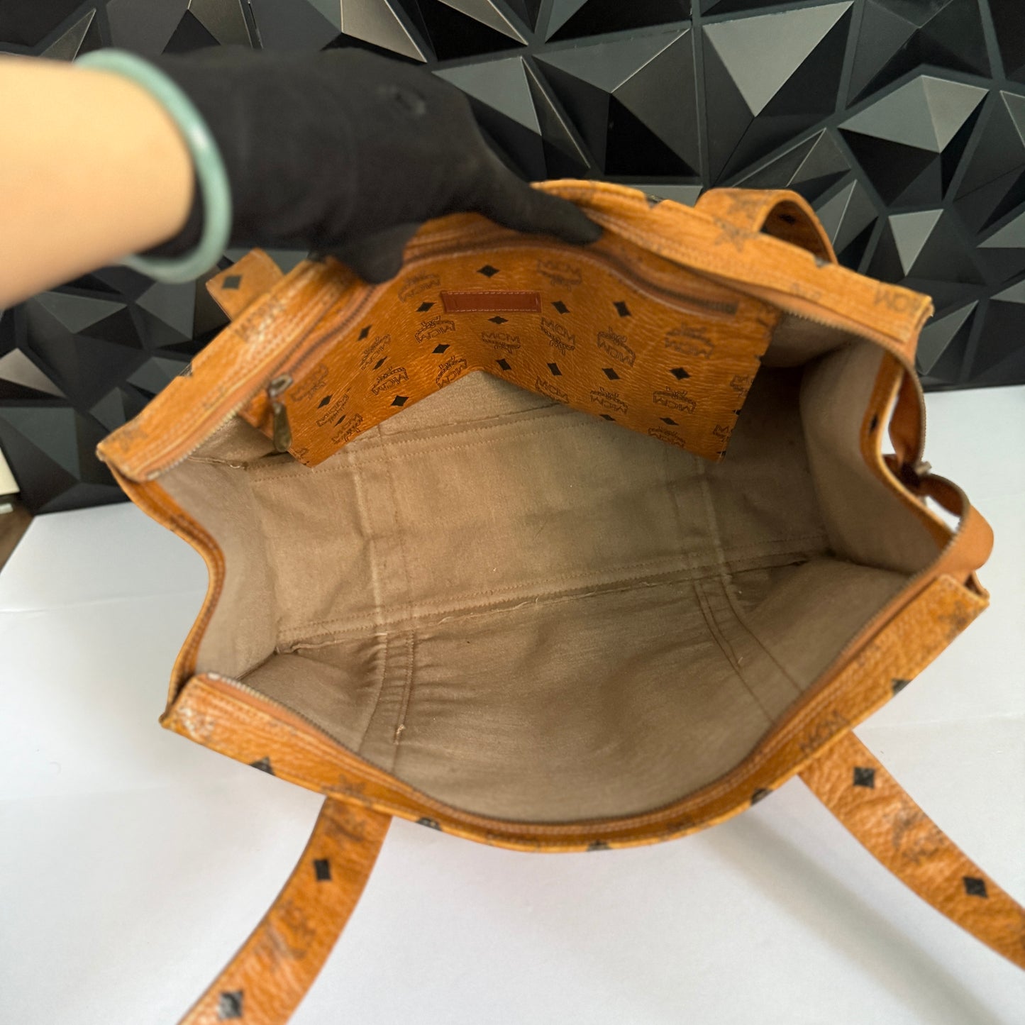 MCM Shoppers Tote Long Handle