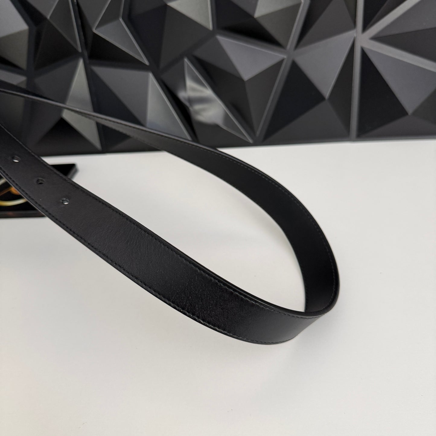 Gucci Marmont Leather Belt, Gold Hardware