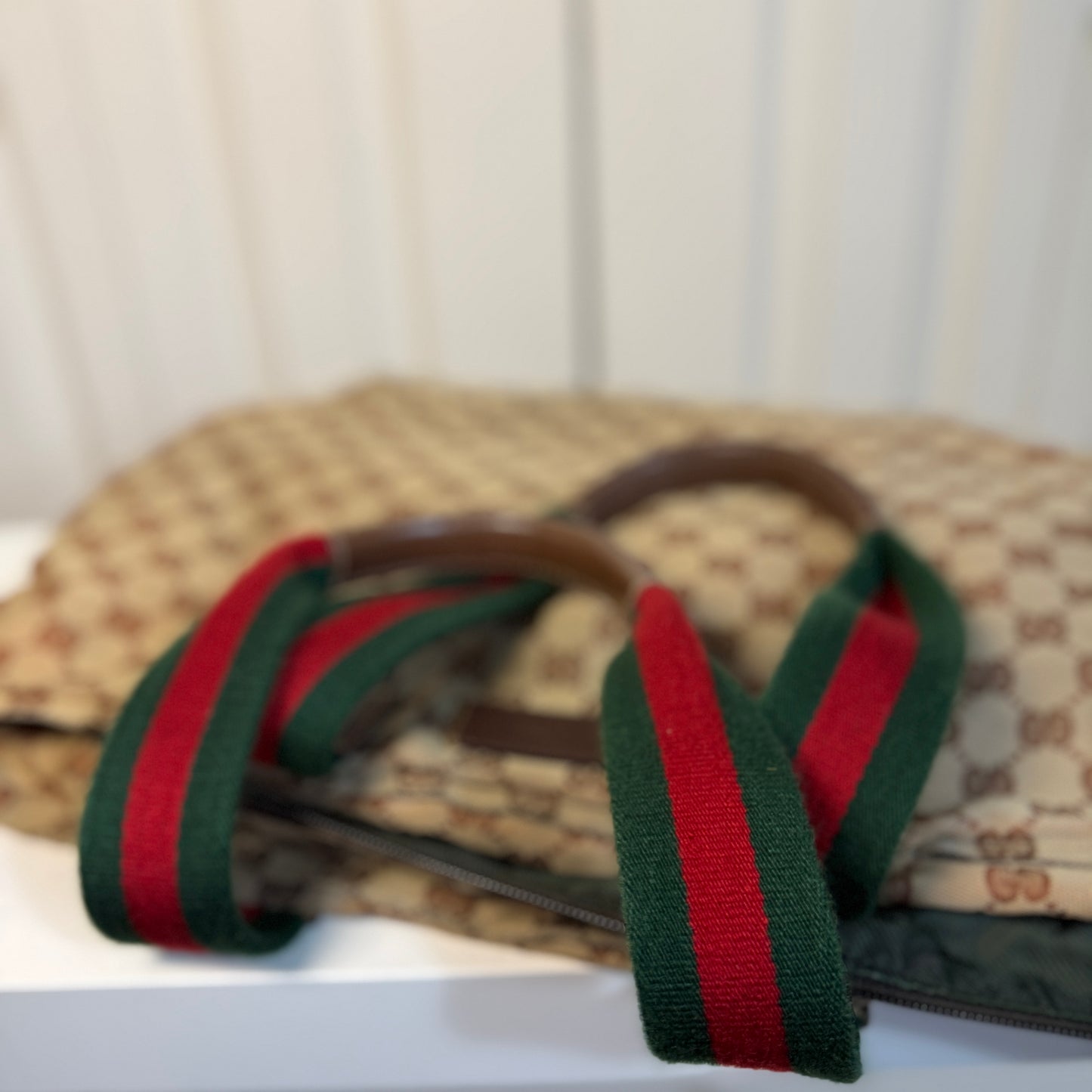Gucci Sherry Line Canvas Tote