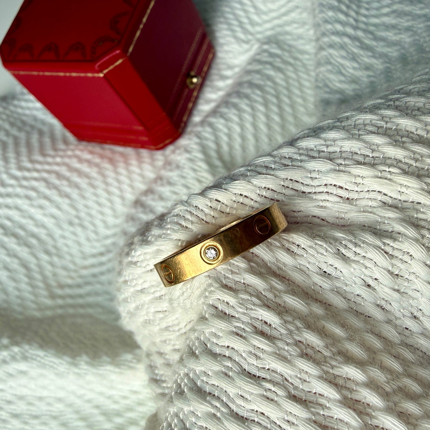 Cartier LOVE Ring, Small model, 1P Diamond